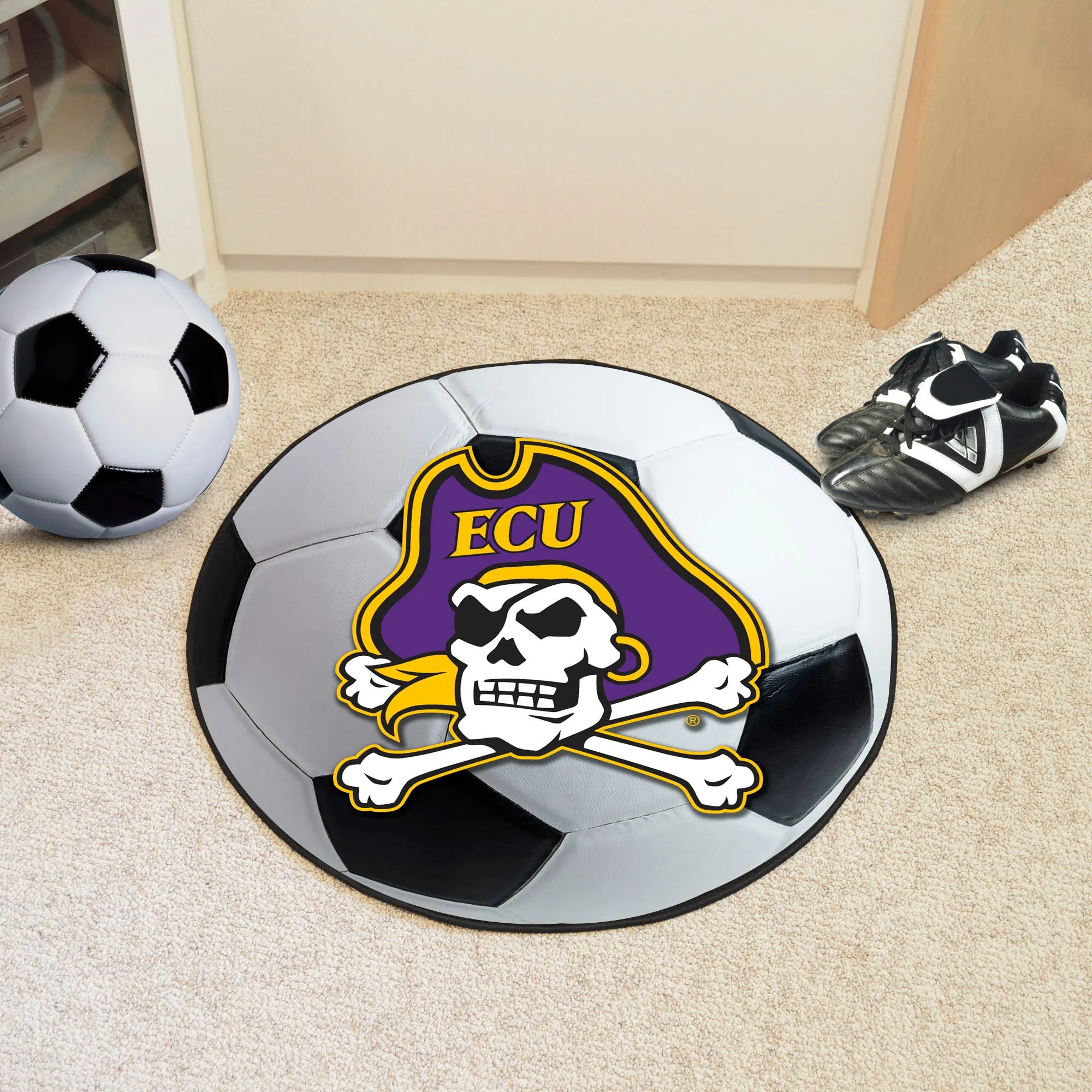 East Carolina University Soccer Ball Mat