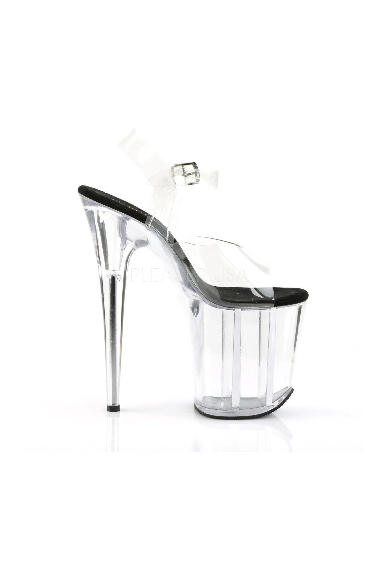FLAMINGO-808 Platform Sandal  | Black Vinyl