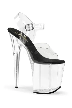 FLAMINGO-808 Platform Sandal  | Black Vinyl