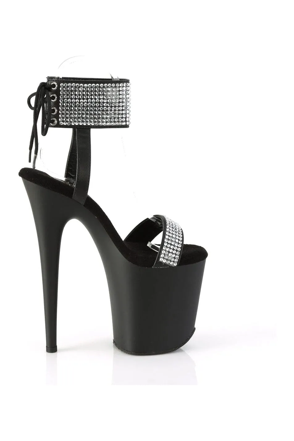 FLAMINGO-870 Black Faux Leather Sandal