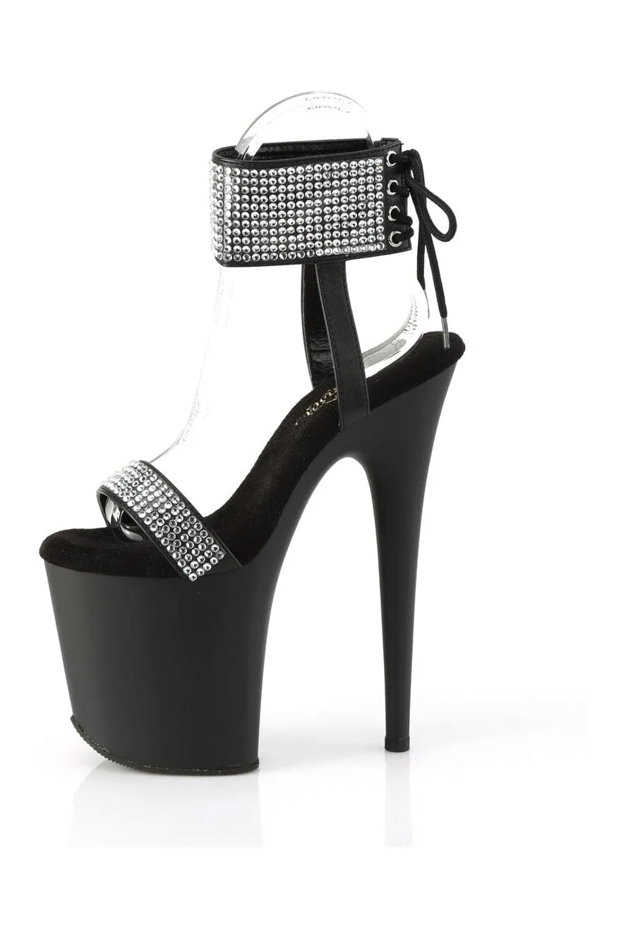 FLAMINGO-870 Black Faux Leather Sandal