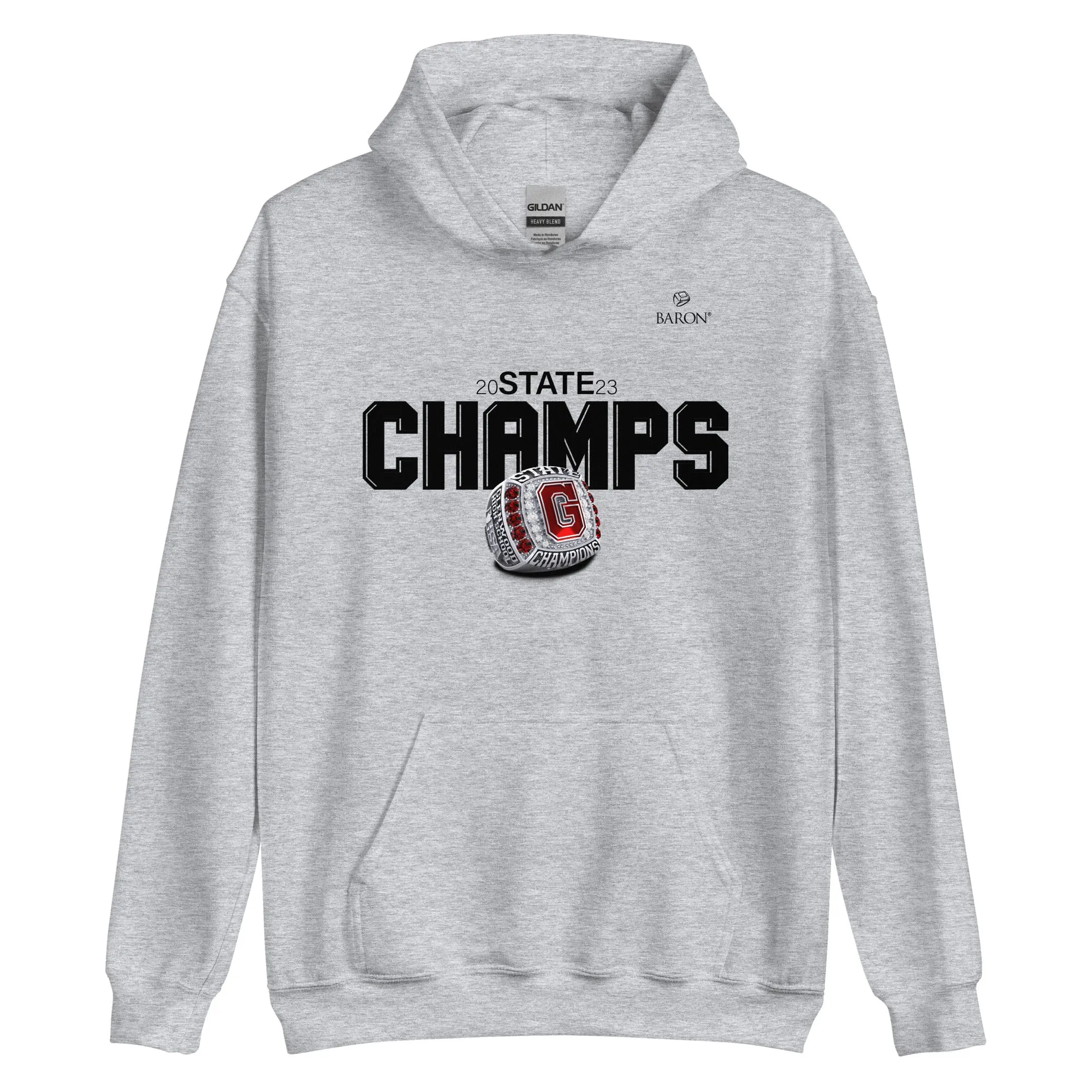 Glenwood High School Soccer 2023 Championship Hoodie