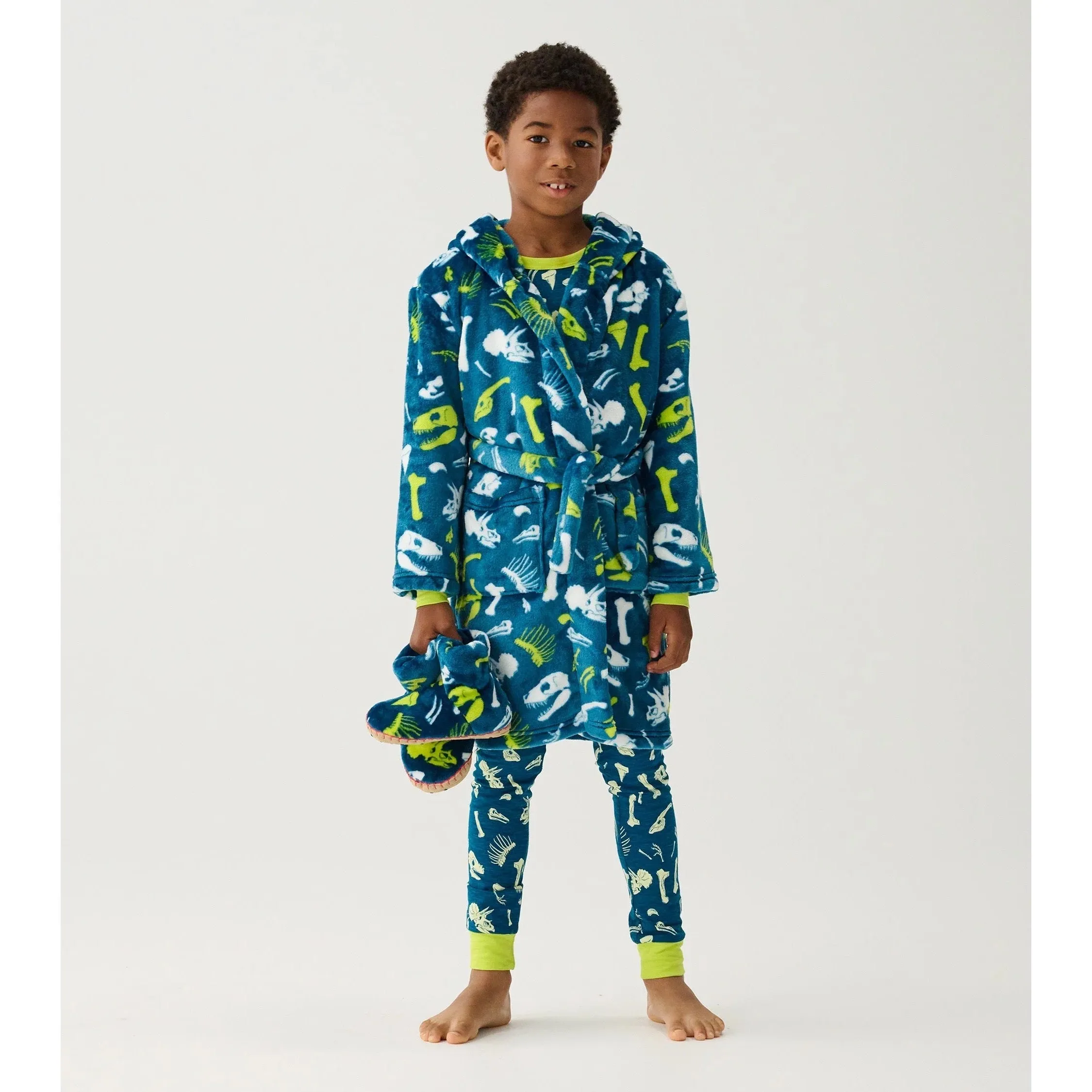 Hatley Dino Fossils Dressing Gown F24dfk225