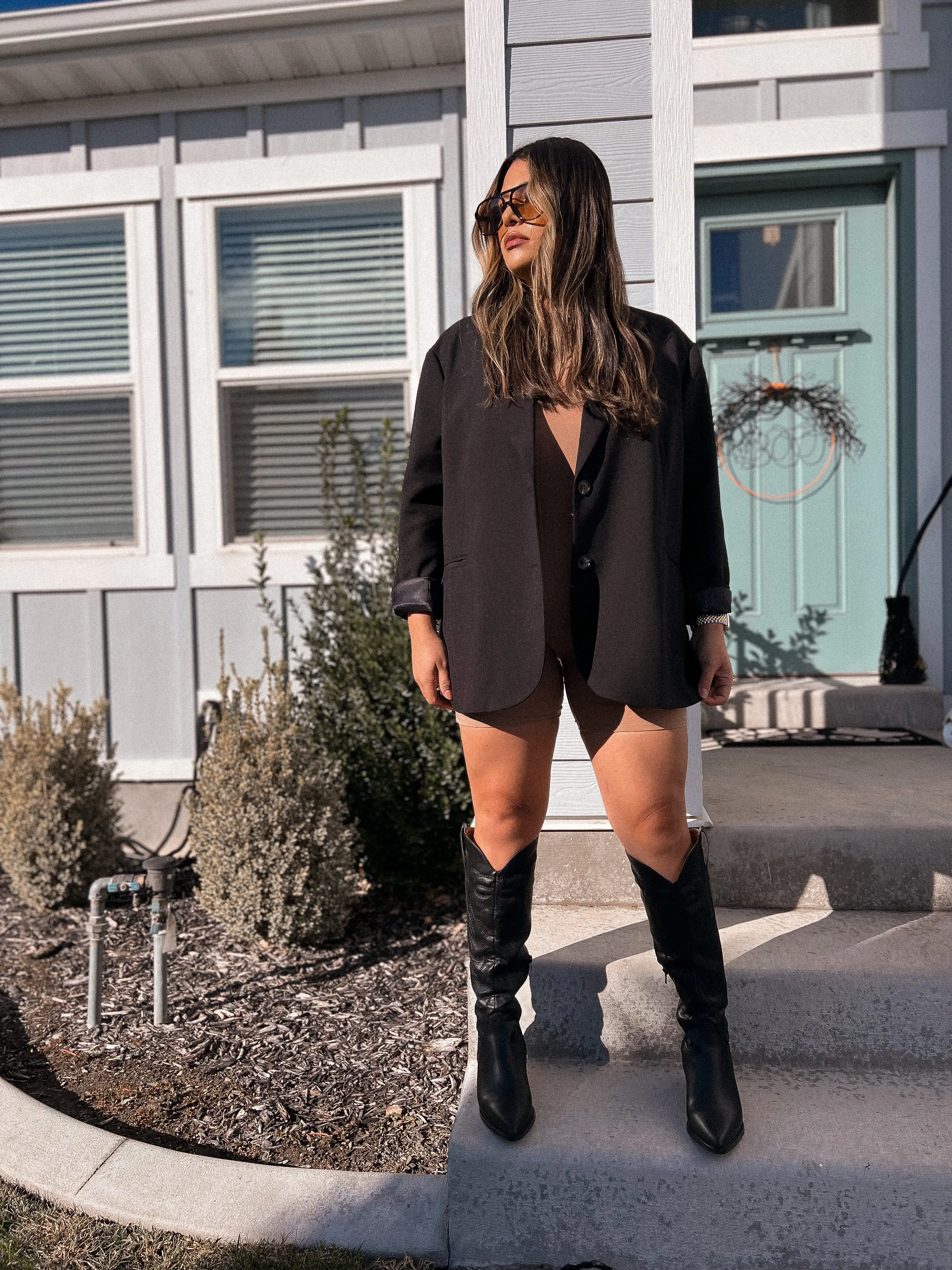 hella bella cowboy boots (BLACK)