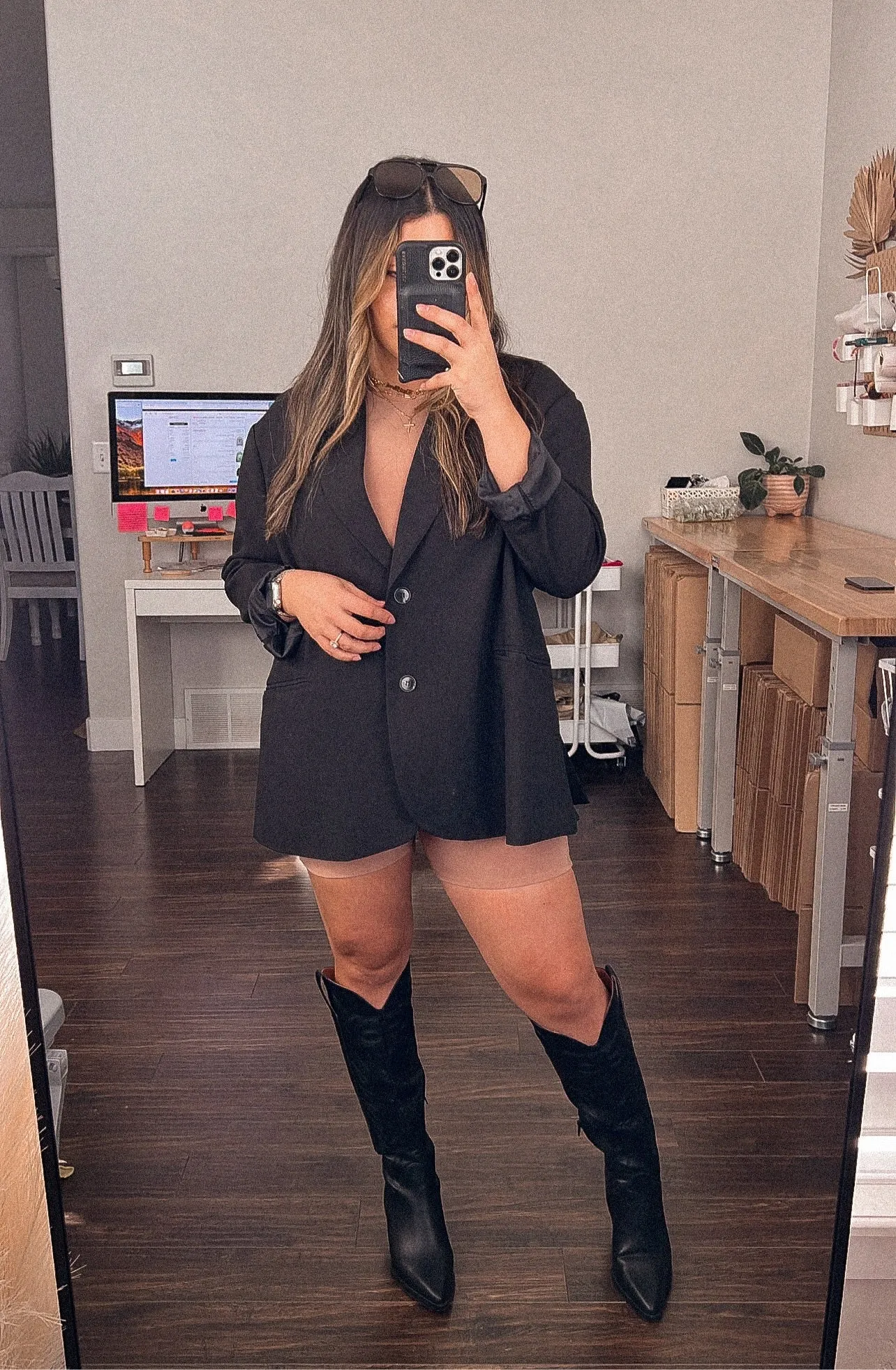 hella bella cowboy boots (BLACK)