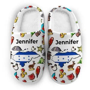 Honduras Customized Slippers With Honduran Flag And Symbols