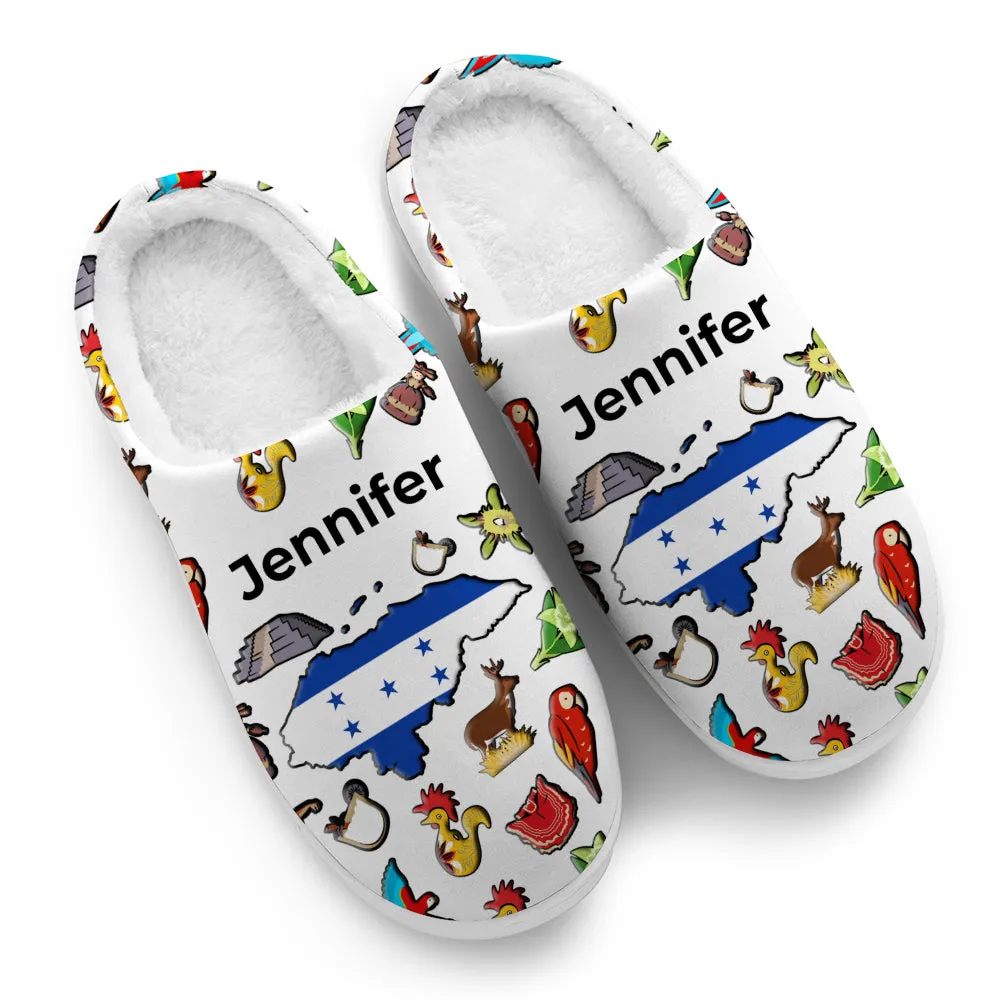 Honduras Customized Slippers With Honduran Flag And Symbols