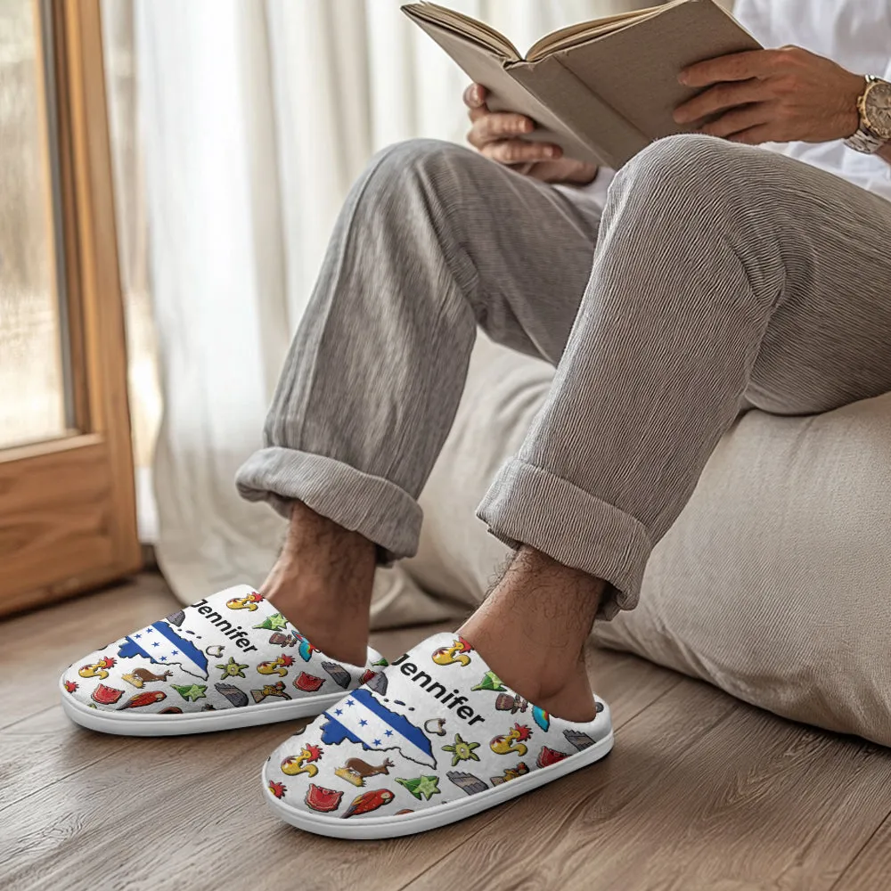 Honduras Customized Slippers With Honduran Flag And Symbols