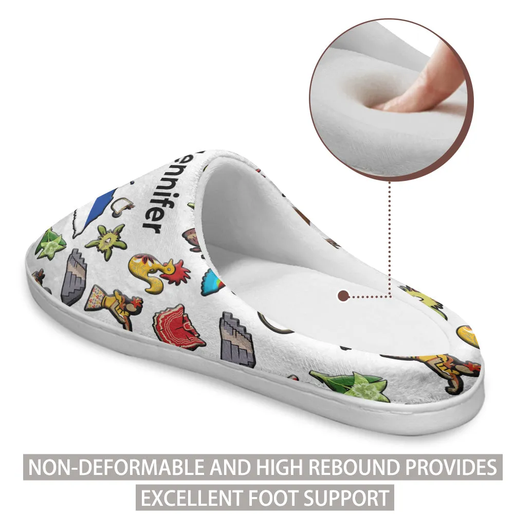 Honduras Customized Slippers With Honduran Flag And Symbols