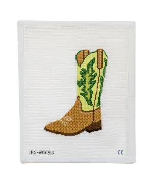 IKS 2003C Green Cowboy Boot Ornament