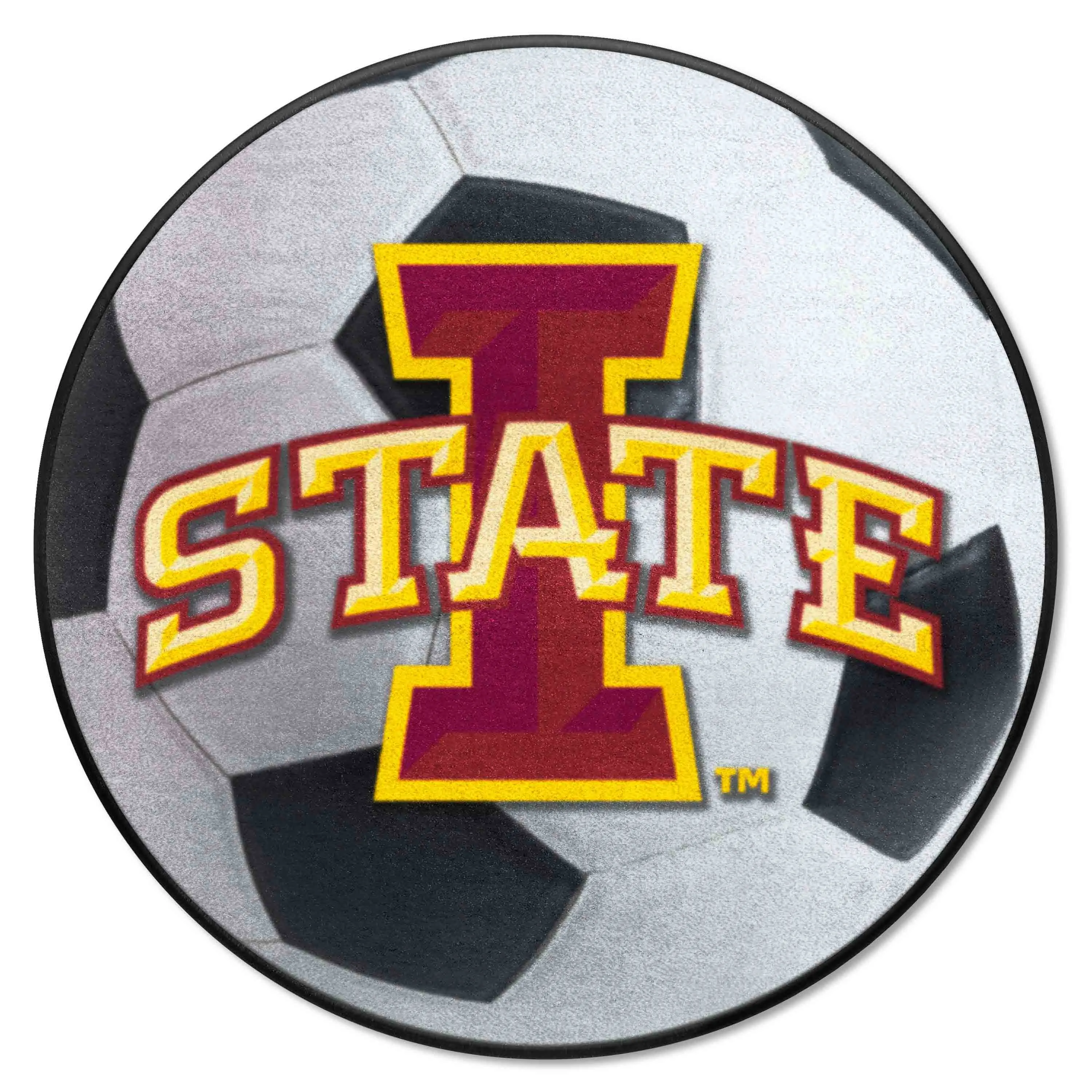 Iowa State University Soccer Ball Mat