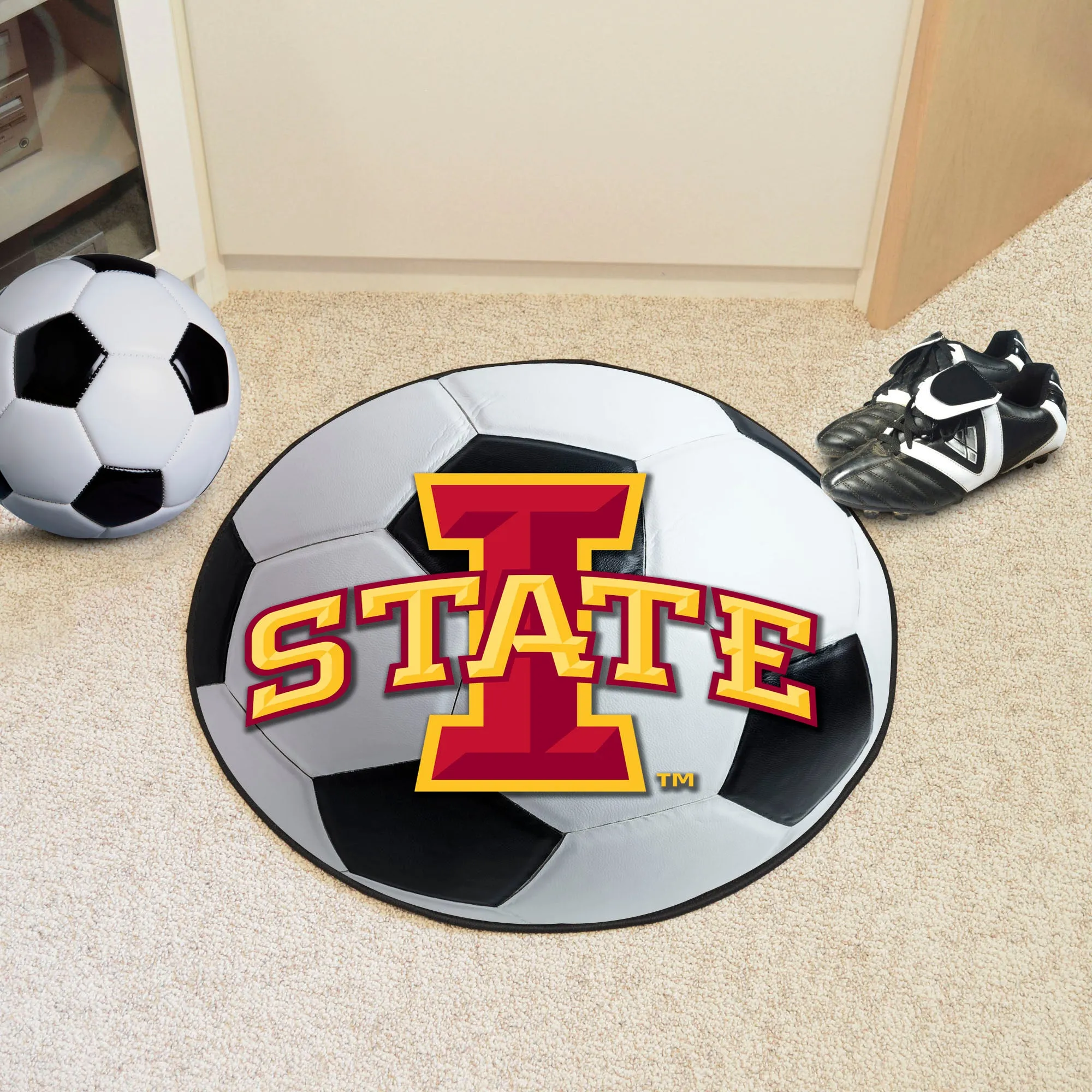 Iowa State University Soccer Ball Mat
