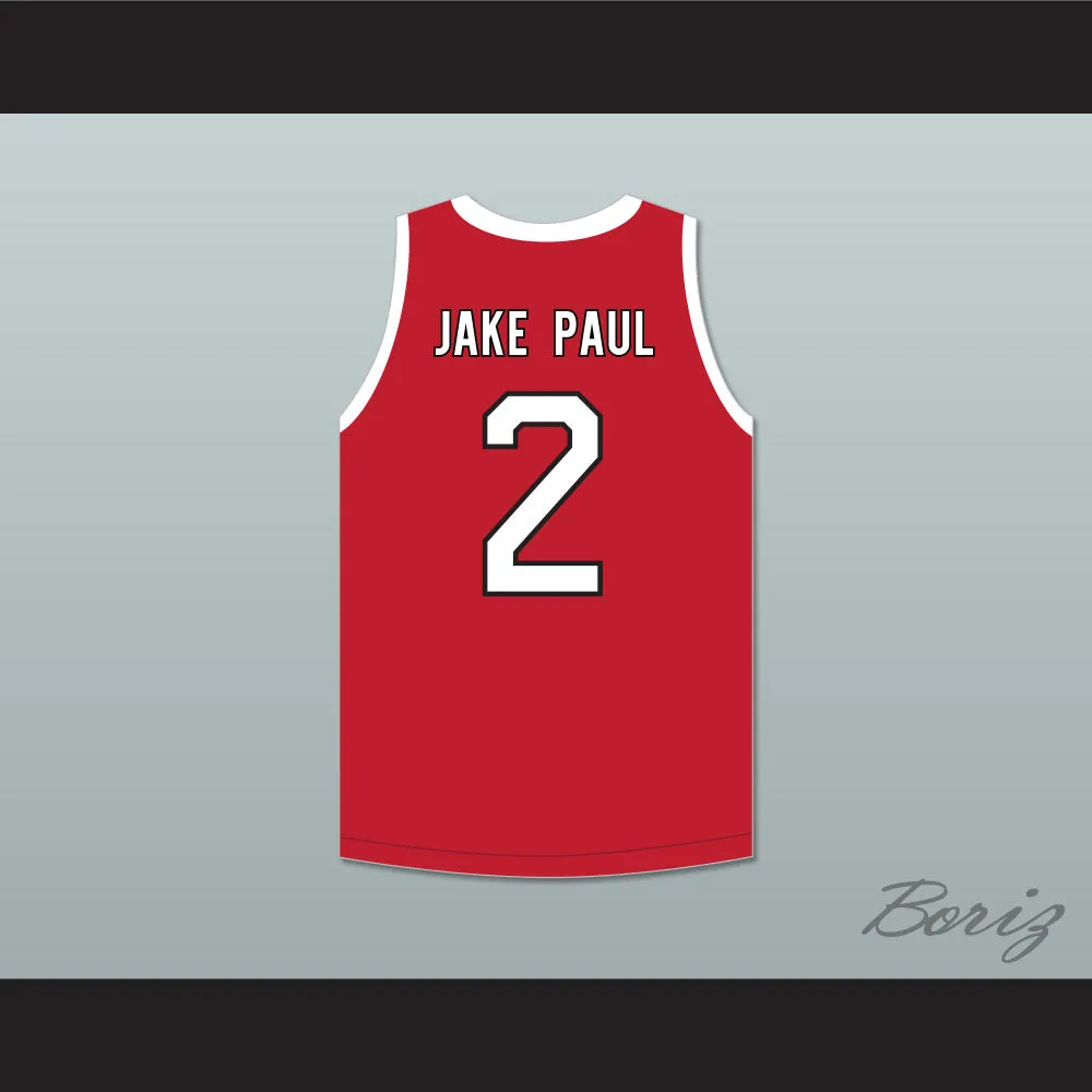Jake Paul 2 ACE Family Charity Red Basketball Jersey