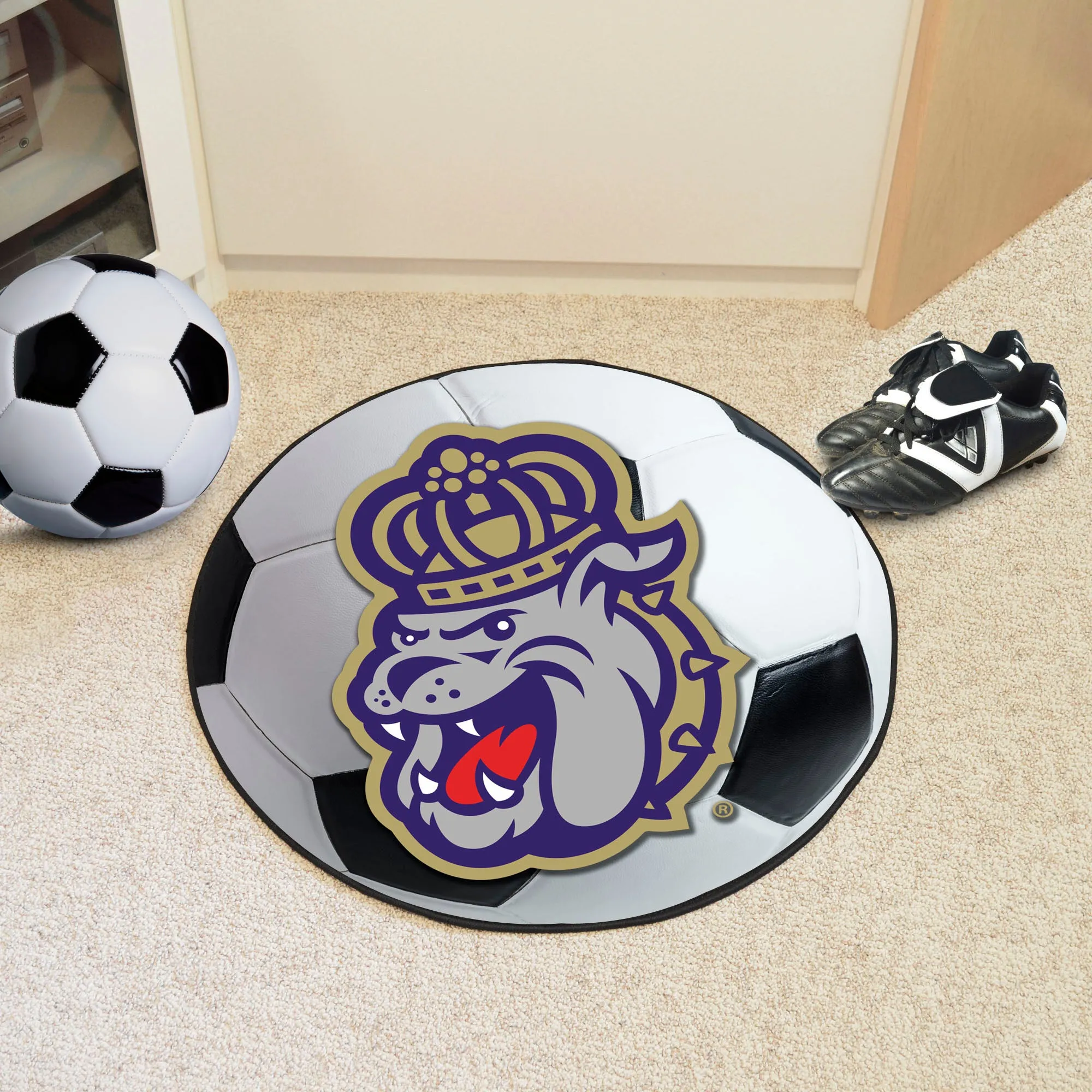 James Madison University Soccer Ball Mat