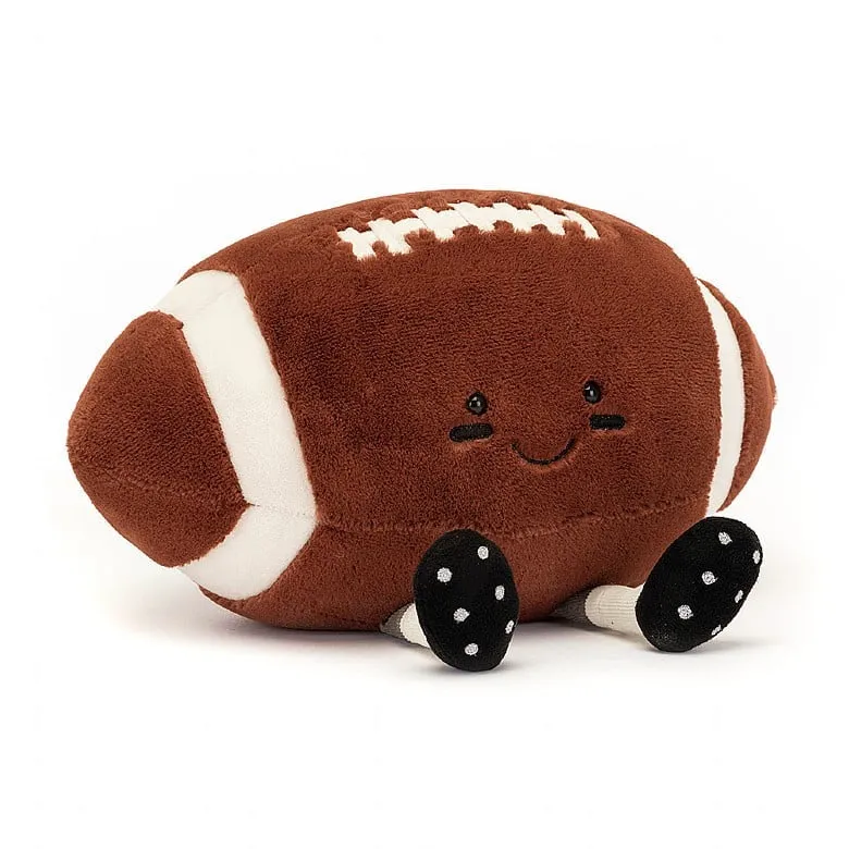 Jellycat Amuseable Sports American Football  AS2USF.  FREE DELIVERY.