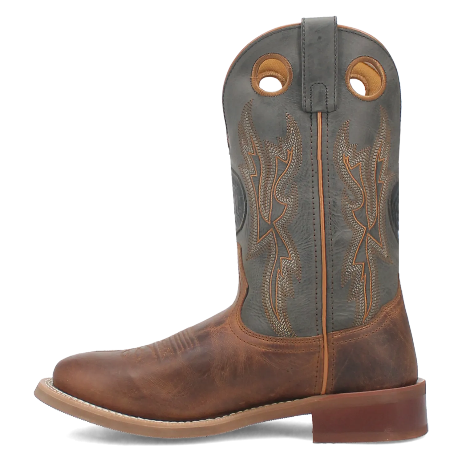 Laredo Cowboy Approved Brown/Grey Dawson Round Toe Boots for Men