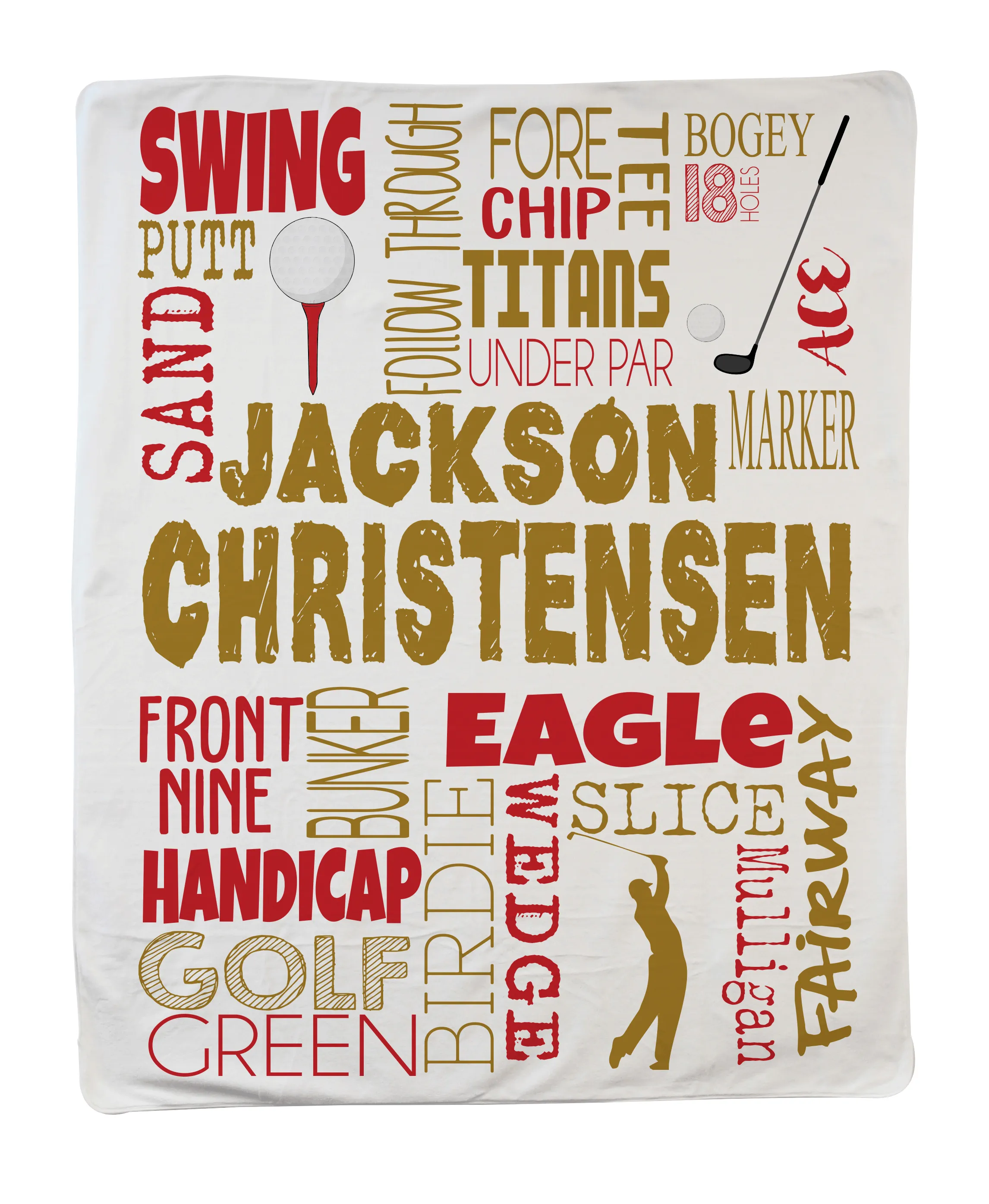 Large Golf Blanket - Boy