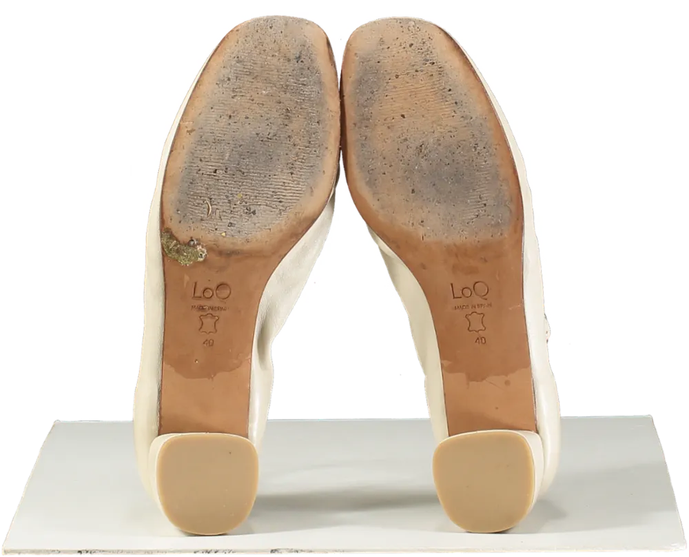 LoQ Cream Daria Mary Jane Flat UK 7 EU 40 👠