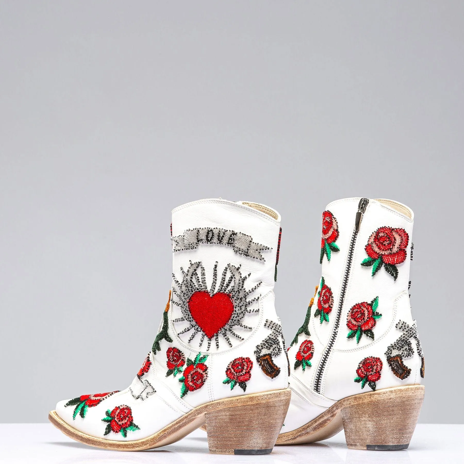 Love Boot In White