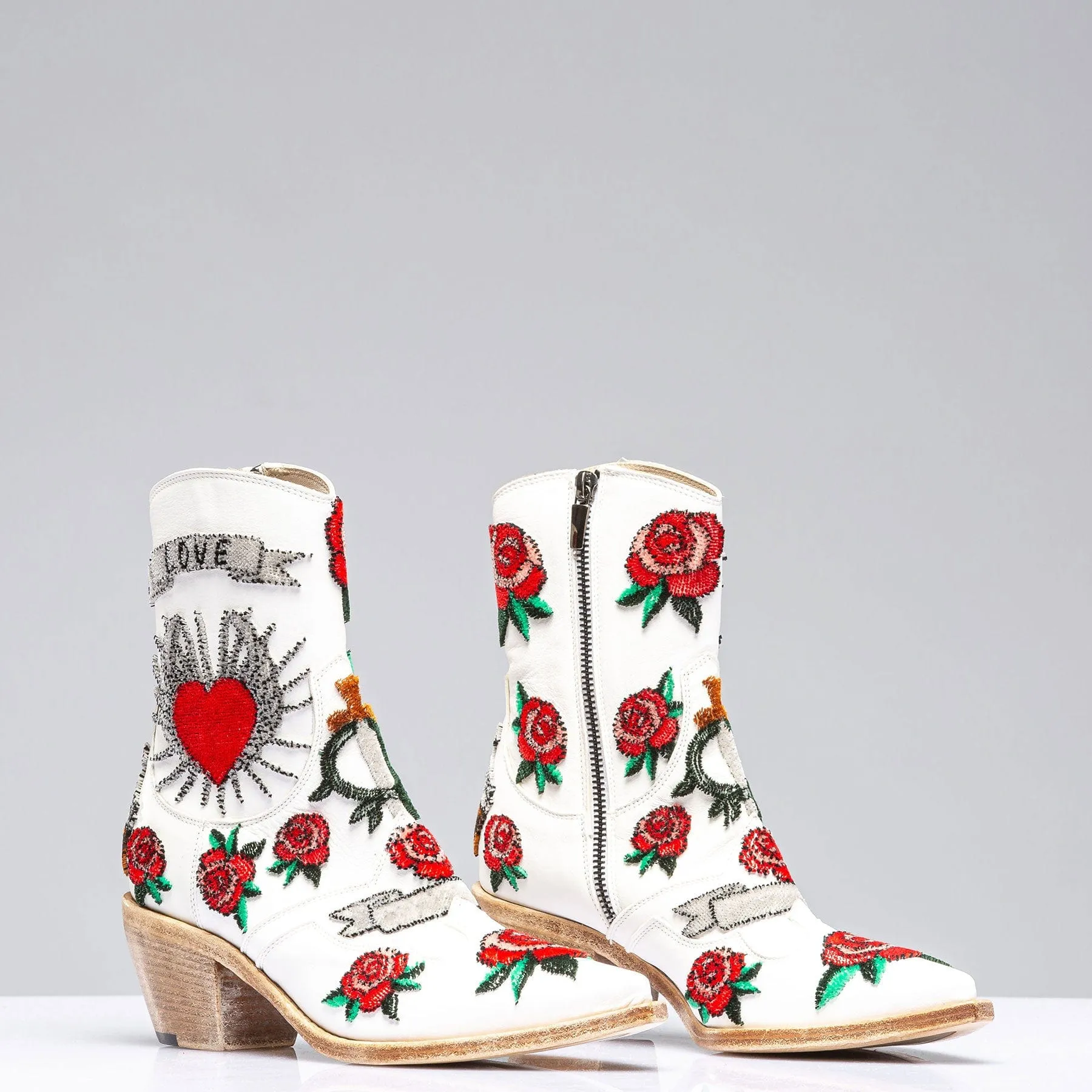 Love Boot In White