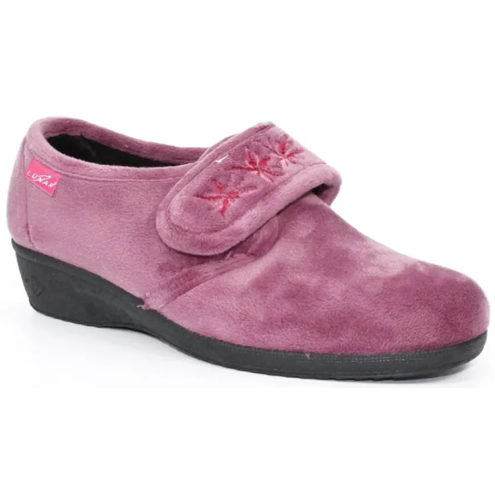 Lunar Paula II Heather Velcro Slippers