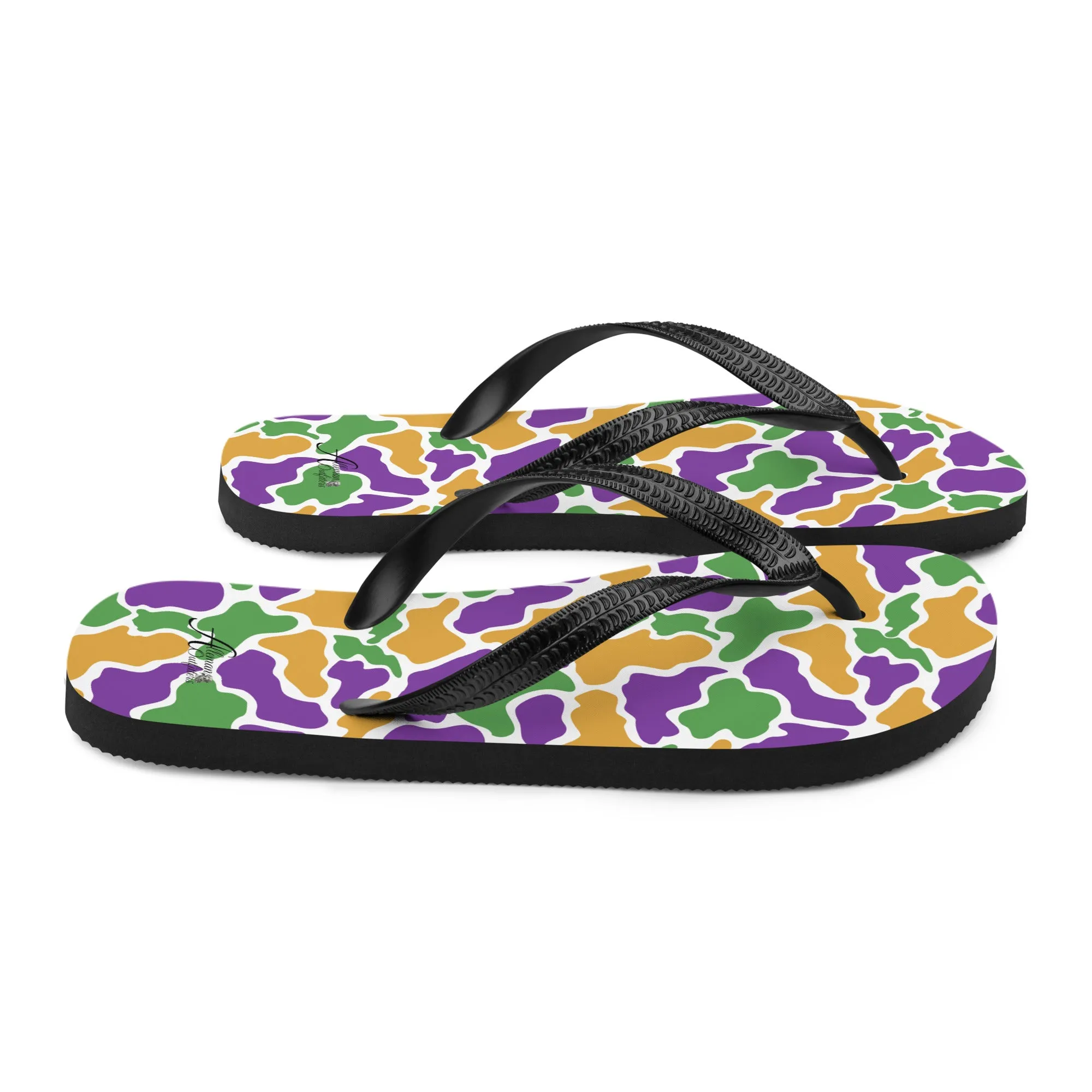 Mardi Gras Flip-Flops