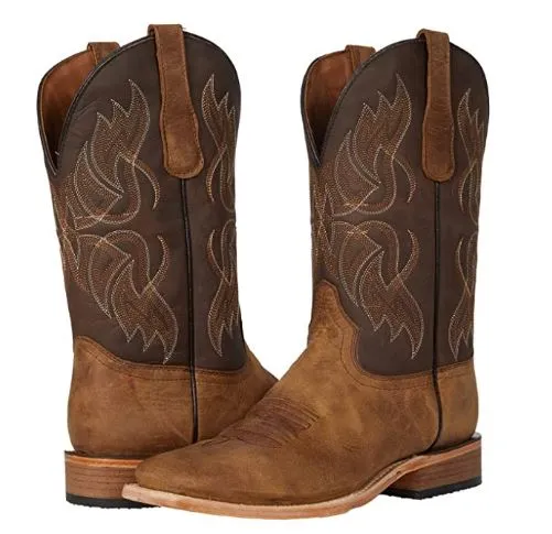MEN'S CIRCLE G SQUARE TOE WESTERN BOOTS L5800