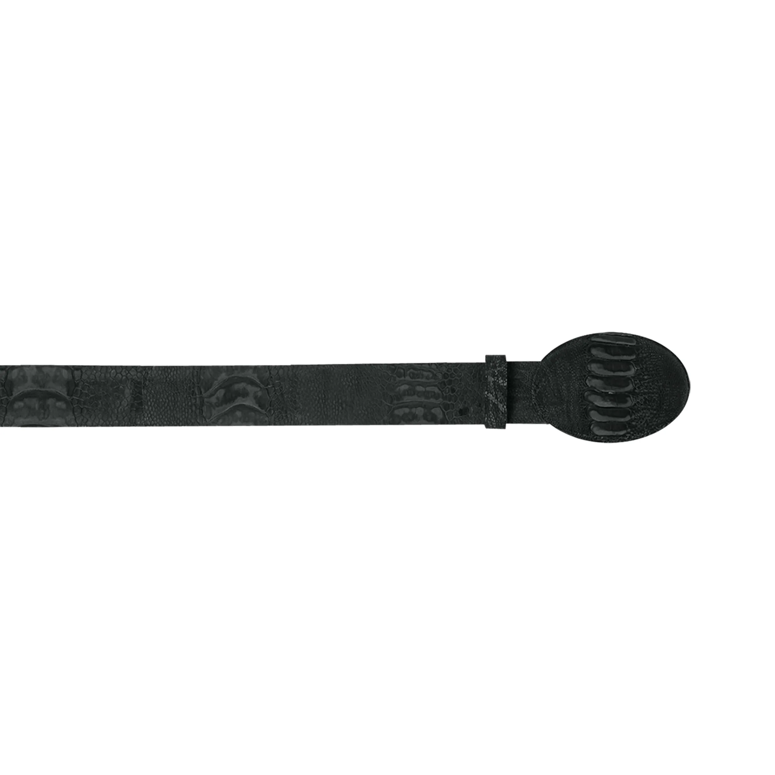 Men's Wild West Ostrich Leg Grasso Belt