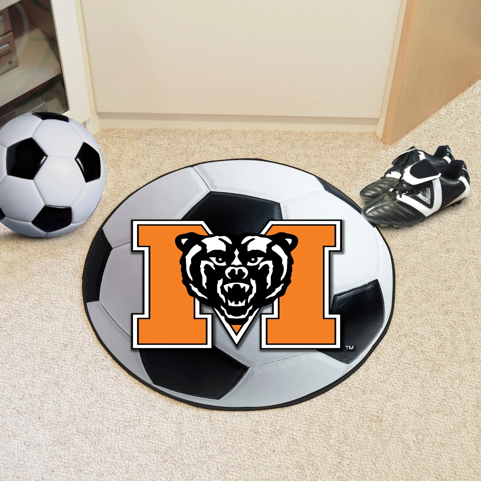 Mercer University Soccer Ball Mat