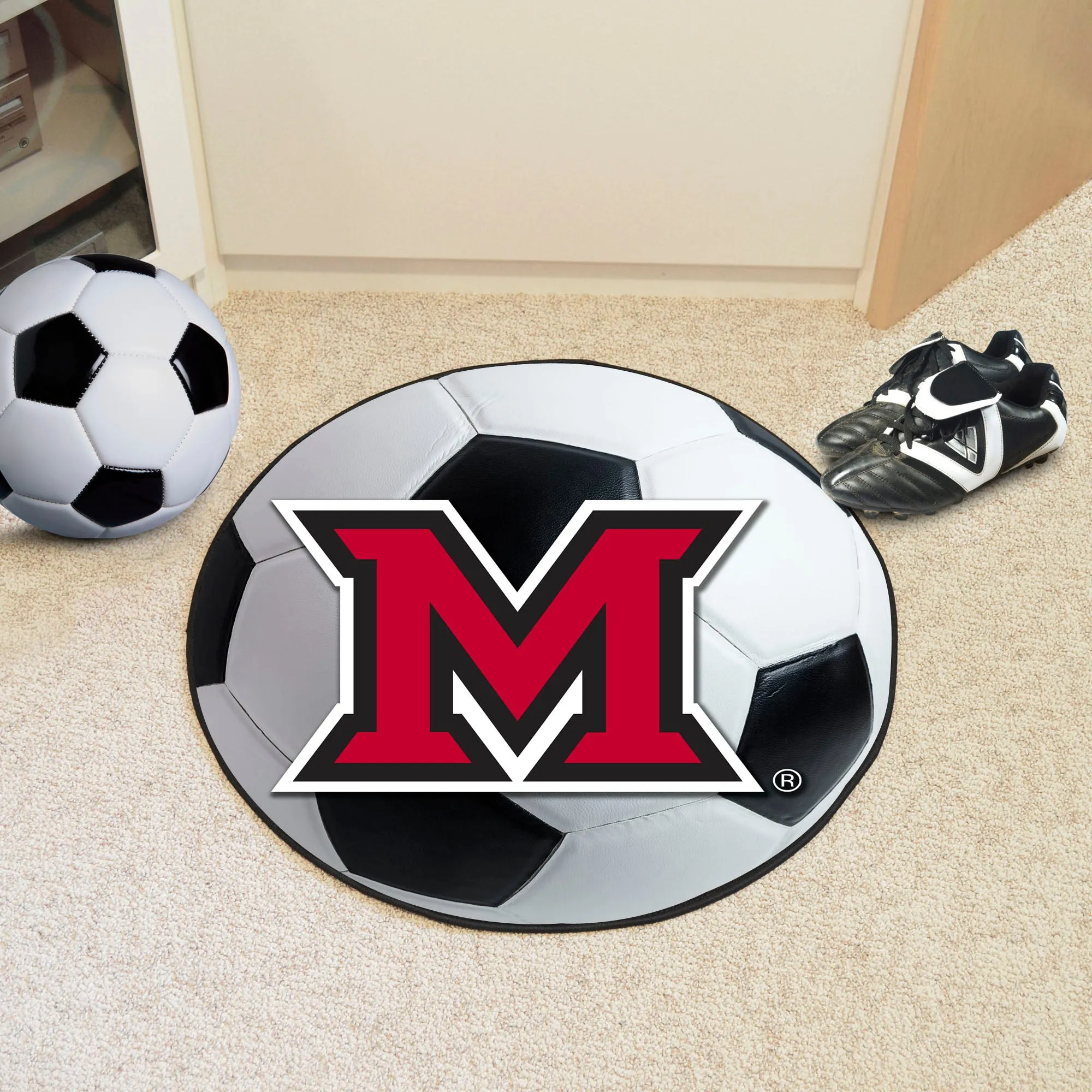 Miami University Soccer Ball Mat