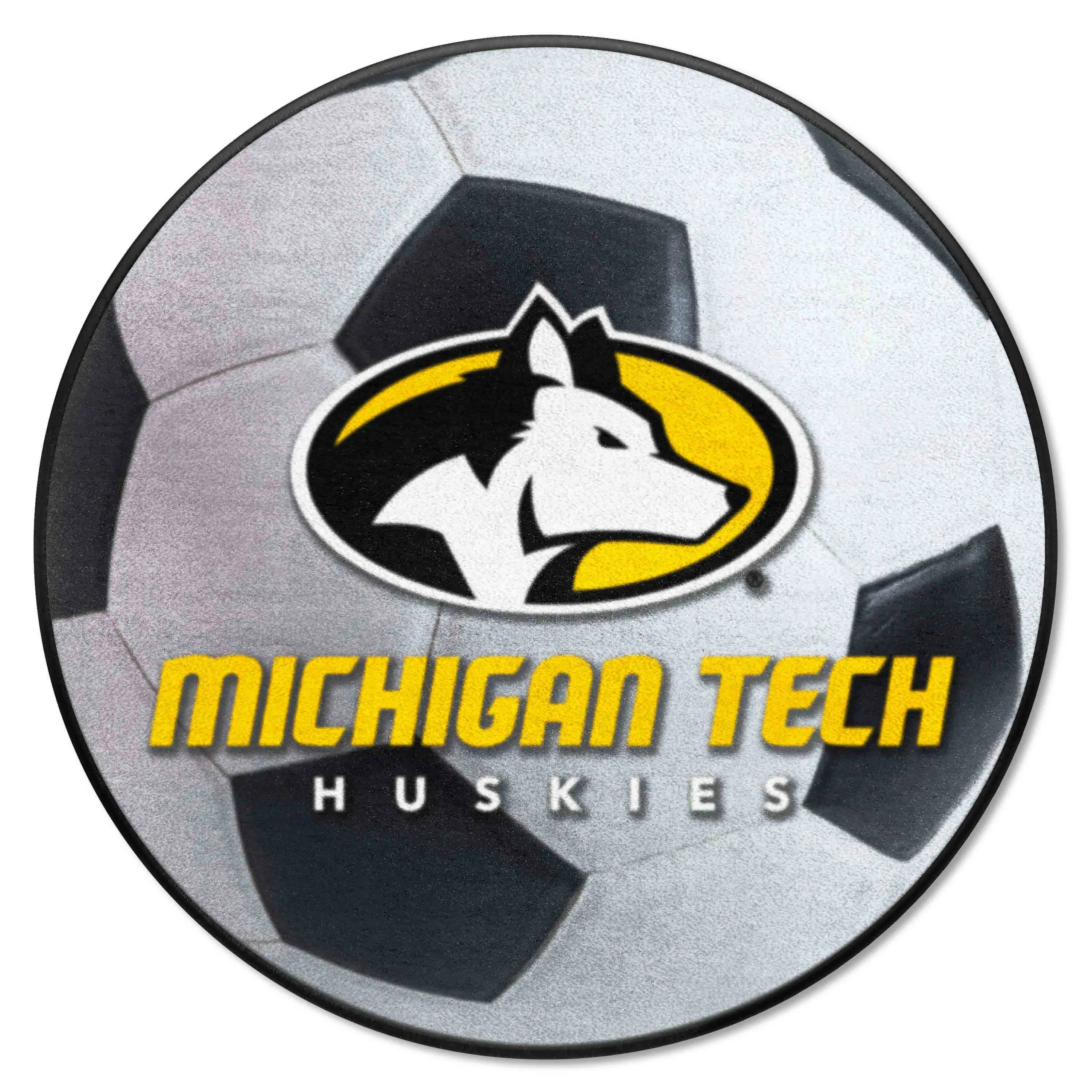 Michigan Tech University Soccer Ball Mat