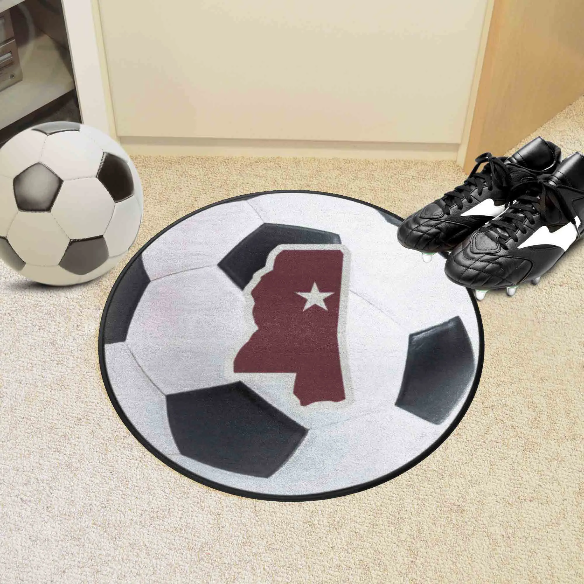 Mississippi State University Soccer Ball Mat