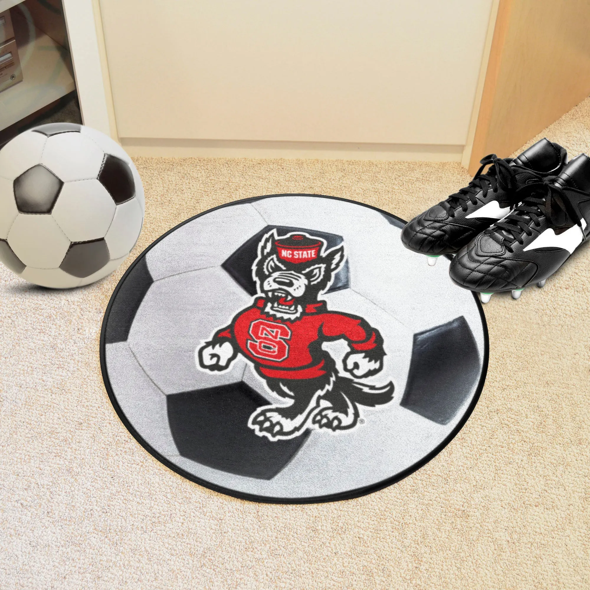 NC State University Soccer Ball Mat