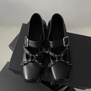 NEW & INSTOCK - Korean Style Leather Mary Jane Shoes