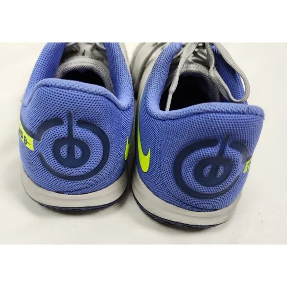 Nike Youth Sz. 6 Tiempo Legend 9 Academy IC Indoor Cleats Grey Volt Sapphire