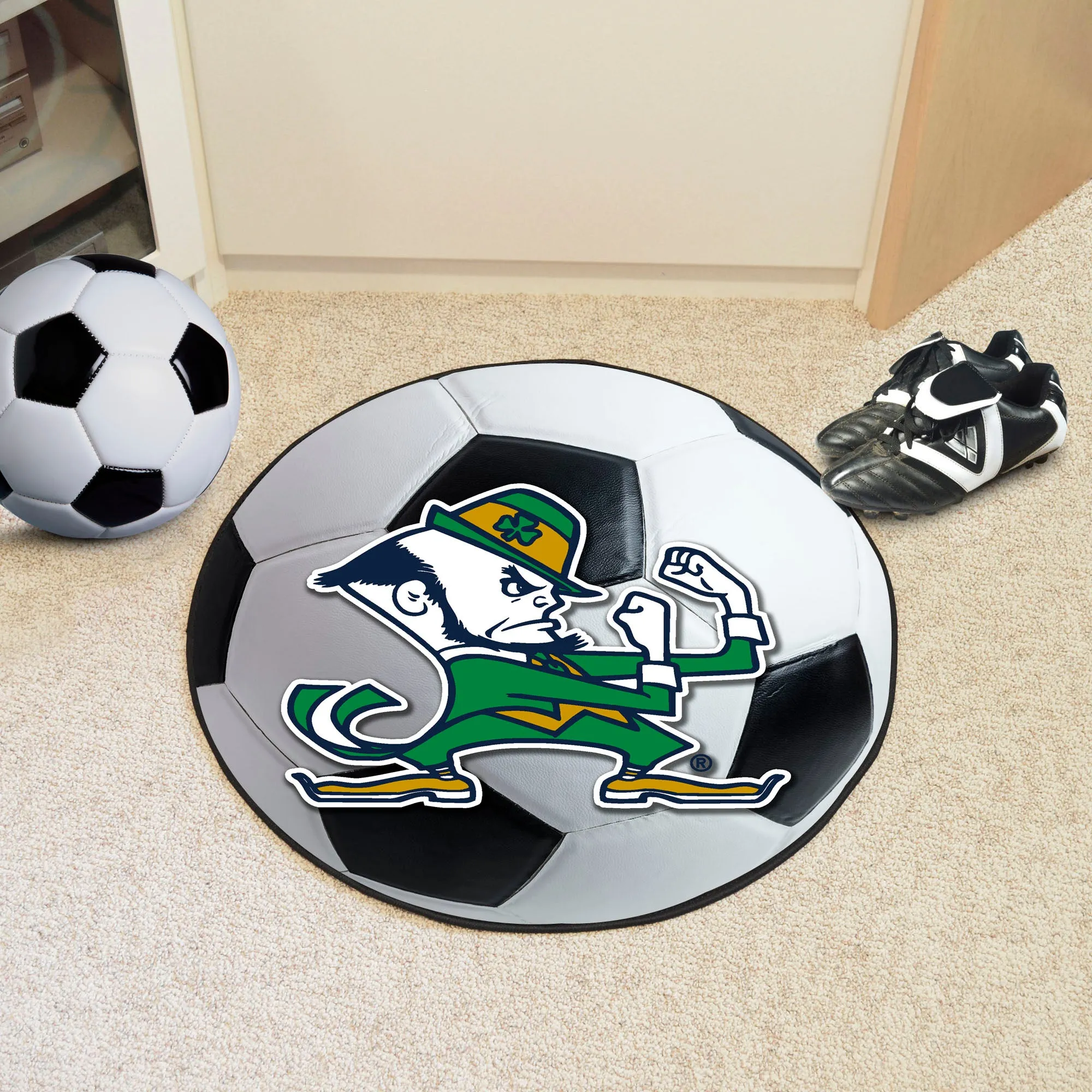 Notre Dame Soccer Ball Mat