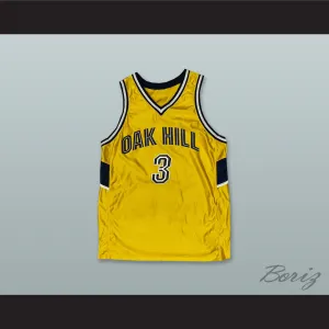Oak Hill Academy 3 Gold Basketball Jersey