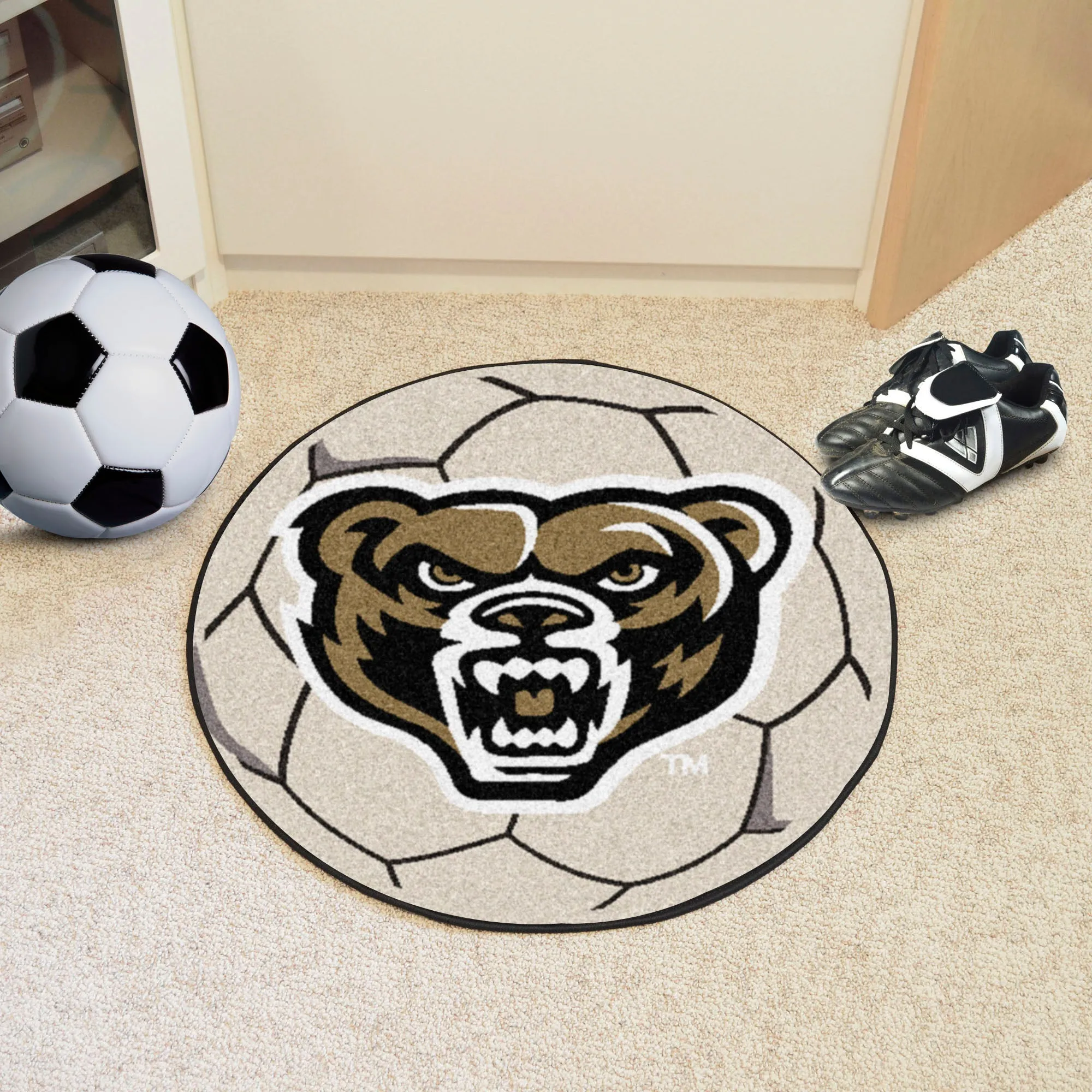 Oakland University Soccer Ball Mat
