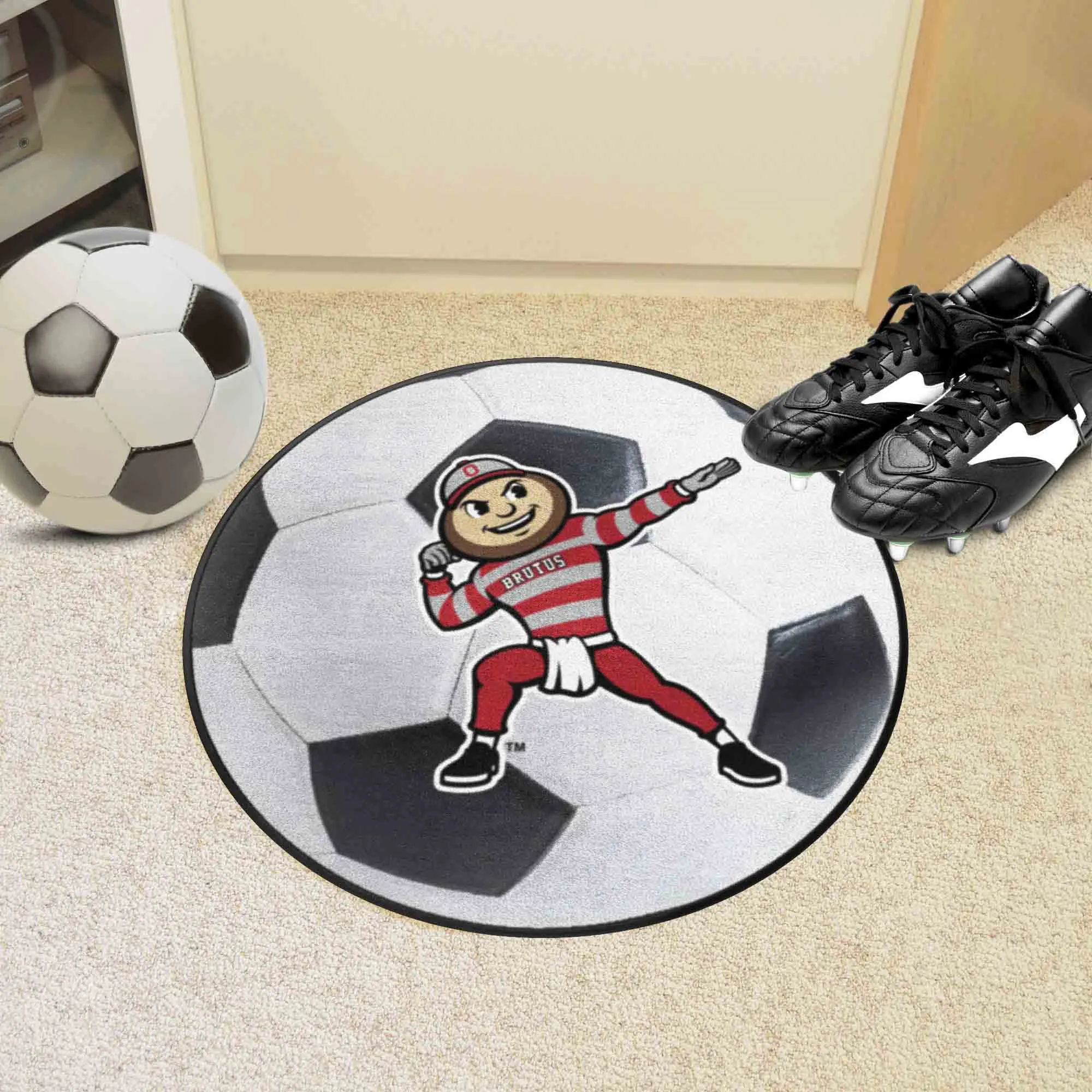 Ohio State University Soccer Ball Mat