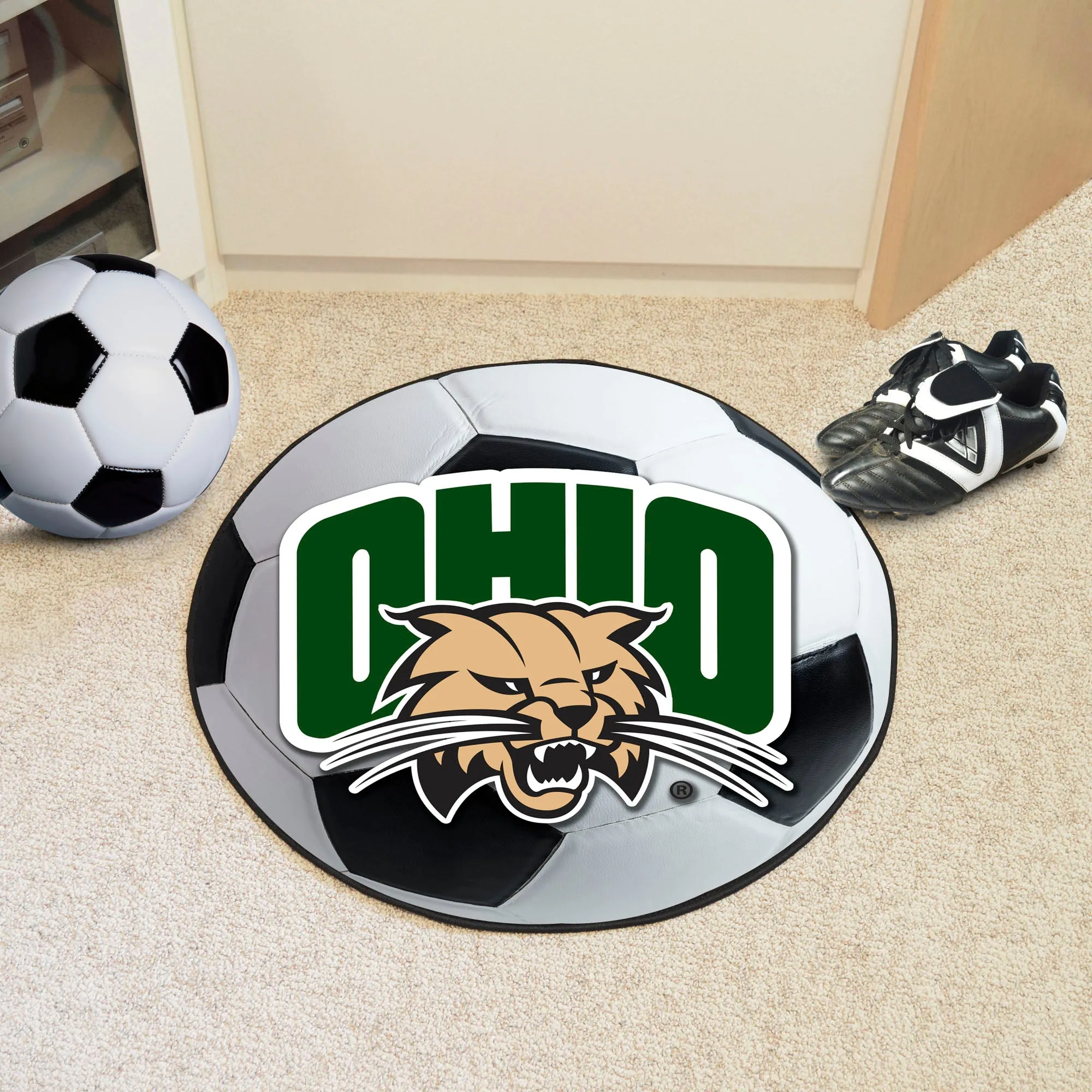 Ohio University Soccer Ball Mat
