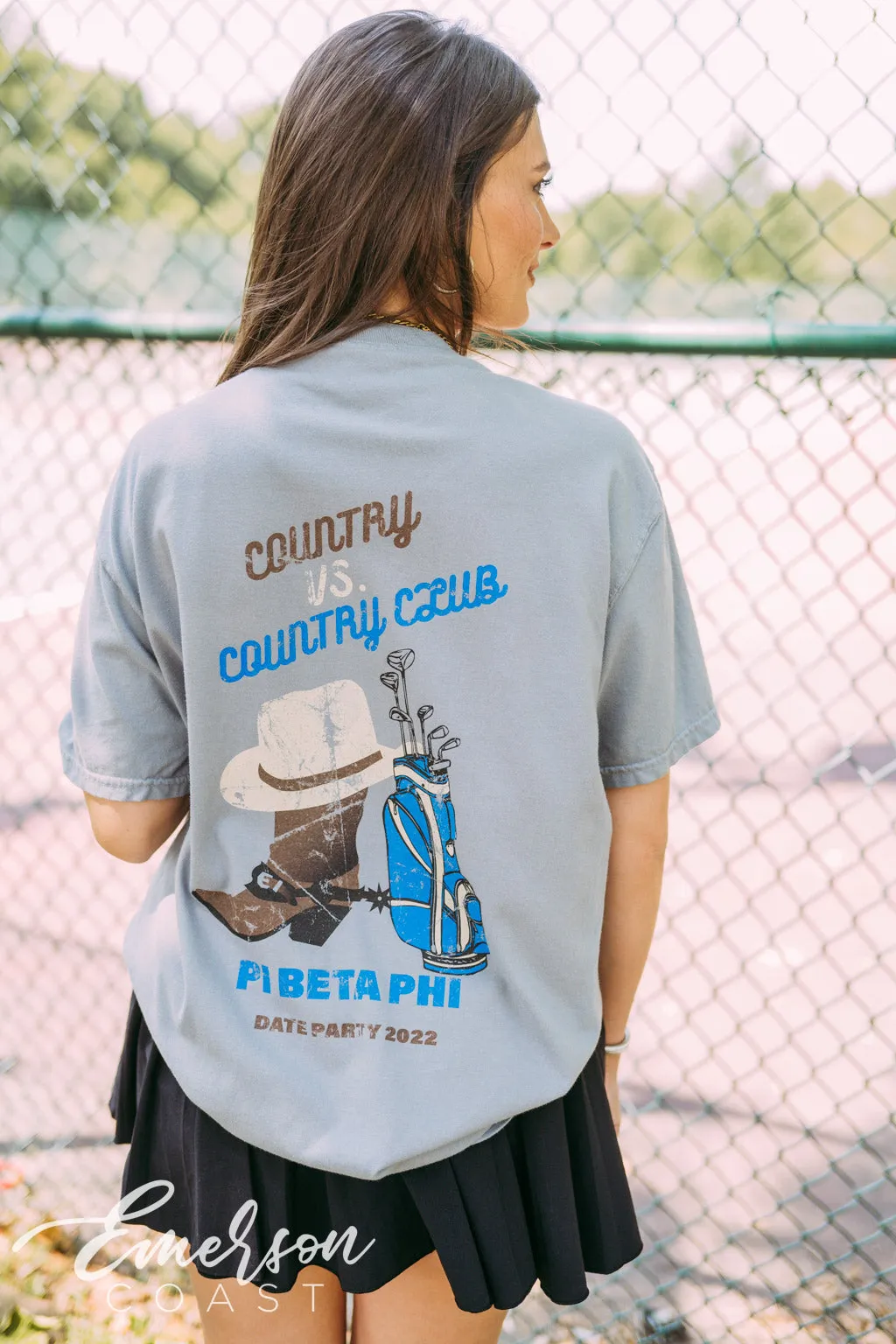 Pi Phi Country v Country Club Tshirt