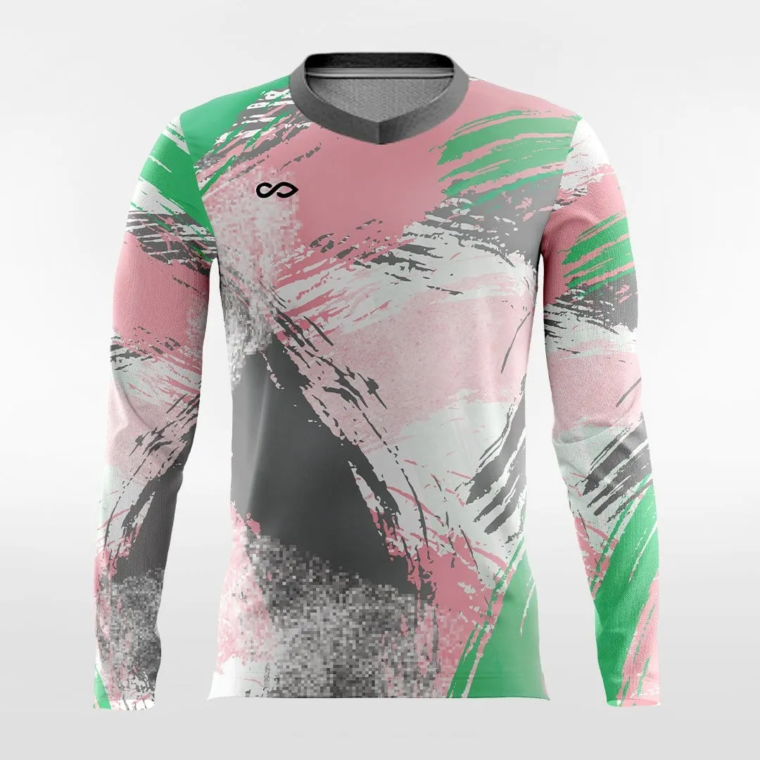 Pop Camouflage 5 - Customized Men's Sublimated Long Sleeve Soccer Jersey