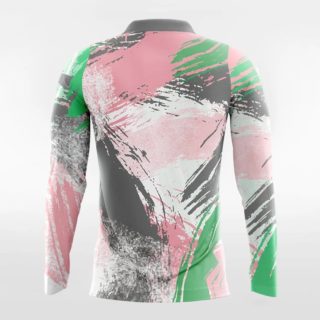 Pop Camouflage 5 - Customized Men's Sublimated Long Sleeve Soccer Jersey