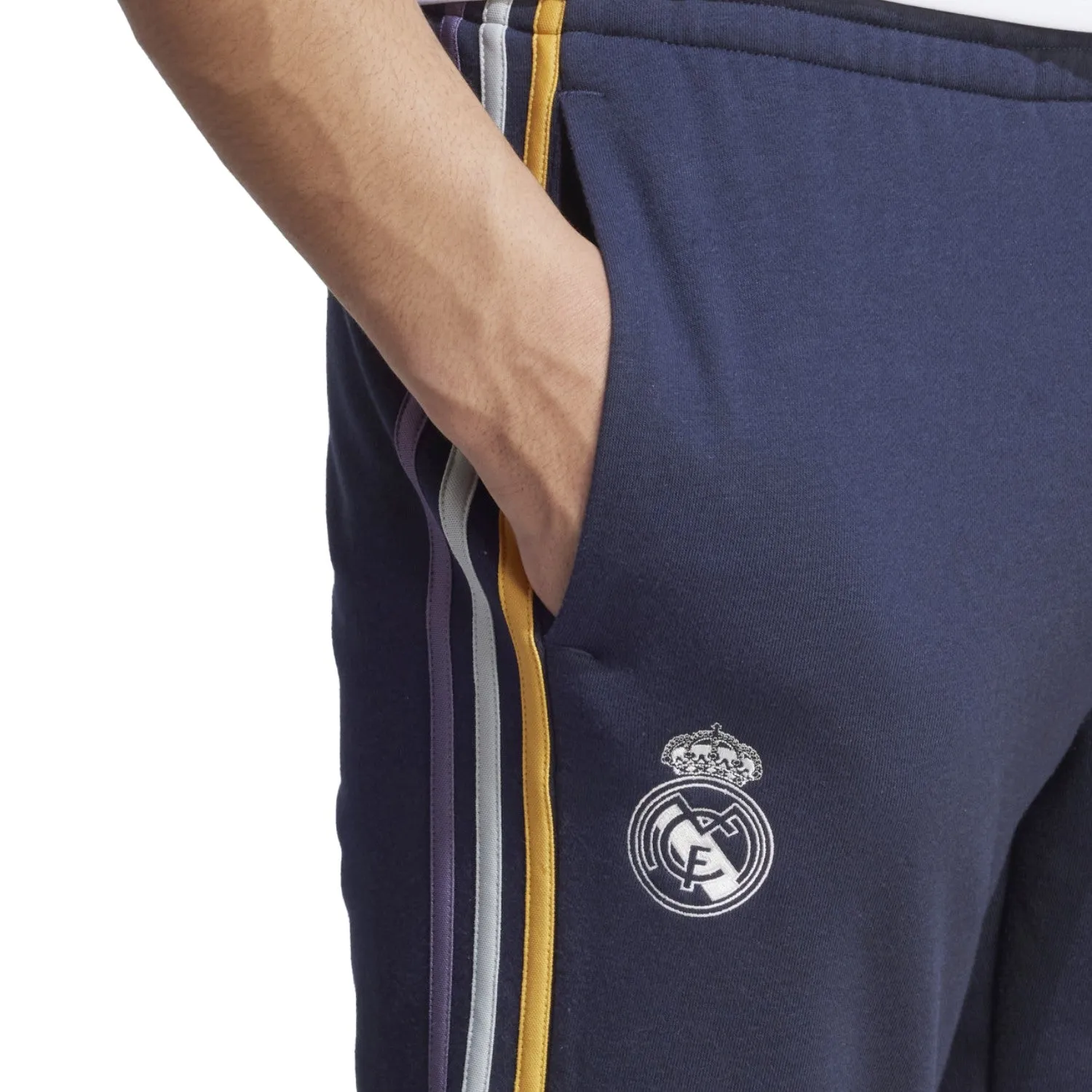 Real Madrid Casual 3S hooded soccer tracksuit 2023/24 ink navy - Adidas