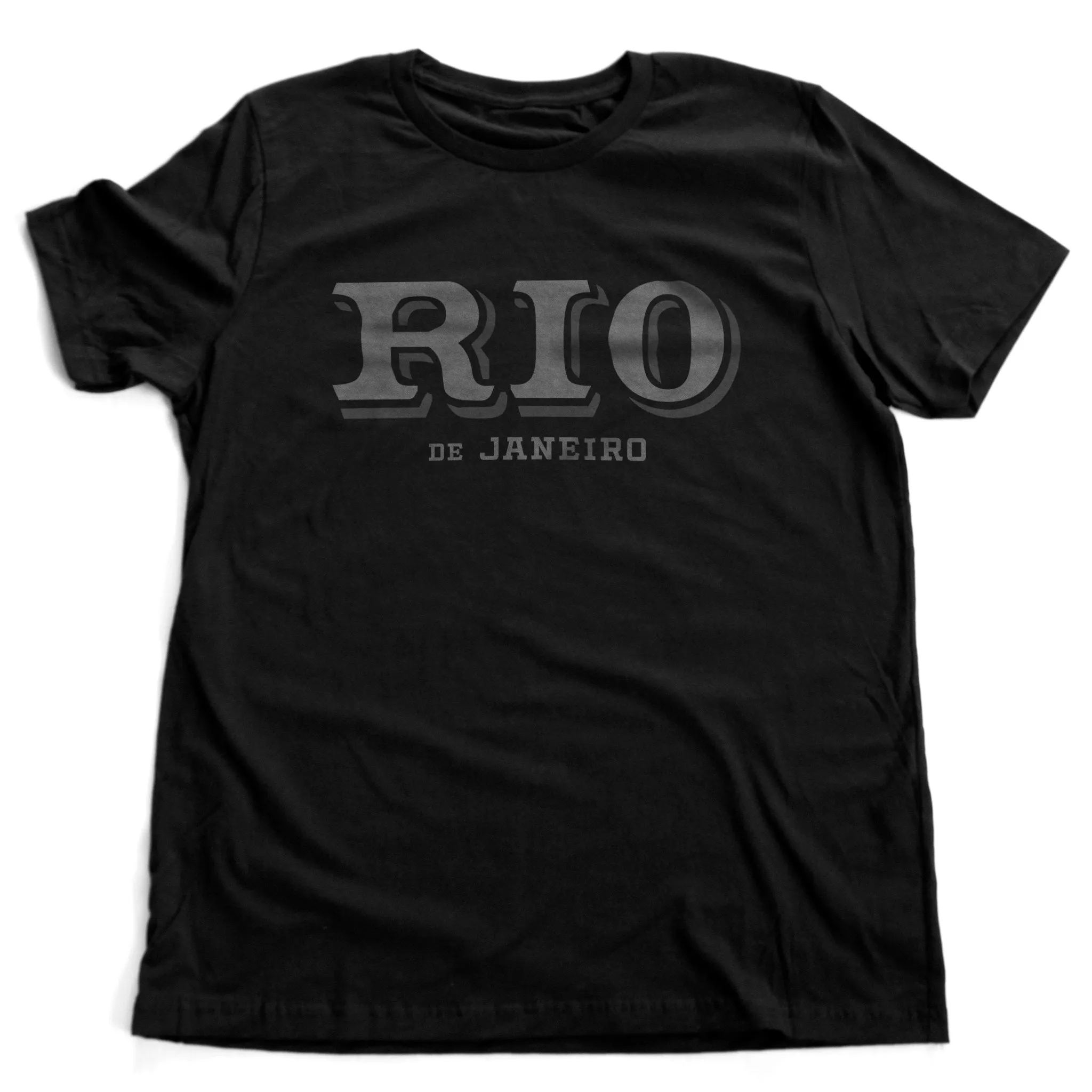 Rio De Janeiro Shadowfont — Retro | Vintage-inspired Premium Unisex T-Shirt