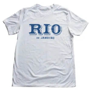 Rio De Janeiro Shadowfont — Retro | Vintage-inspired Premium Unisex T-Shirt