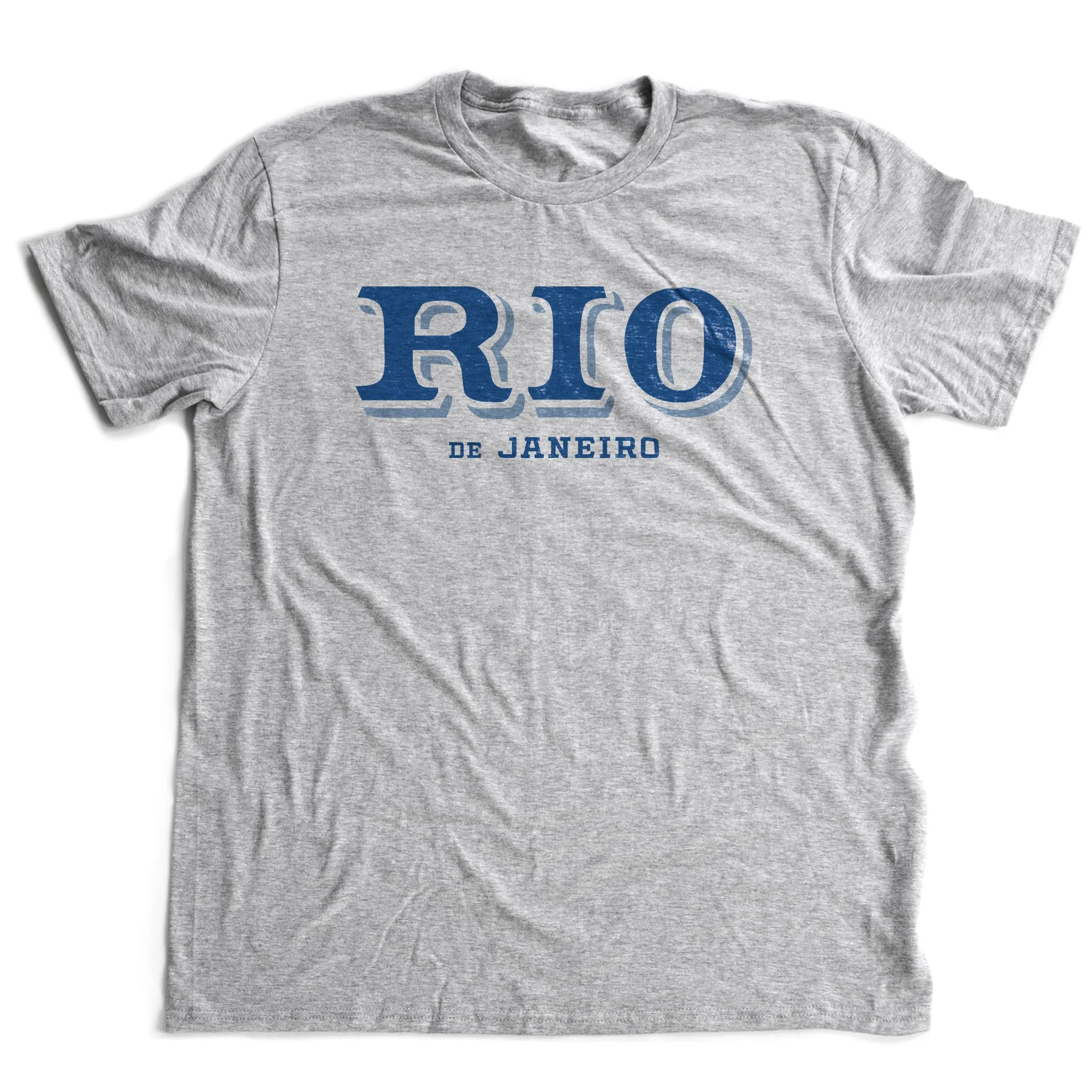 Rio De Janeiro Shadowfont — Retro | Vintage-inspired Premium Unisex T-Shirt
