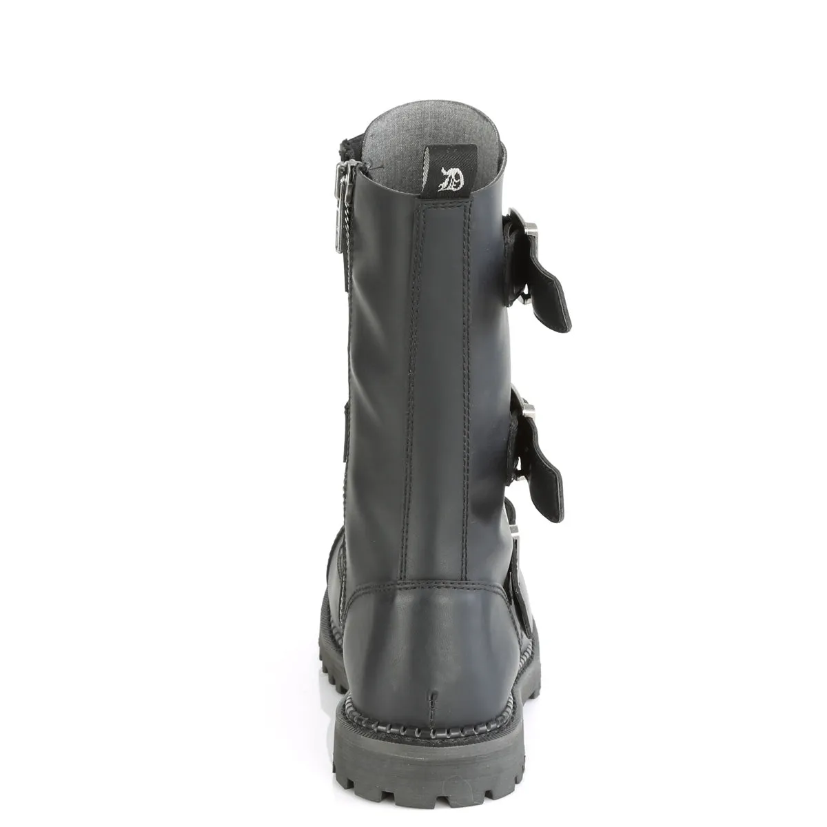 RIOT-12BK  Black Vegan Leather