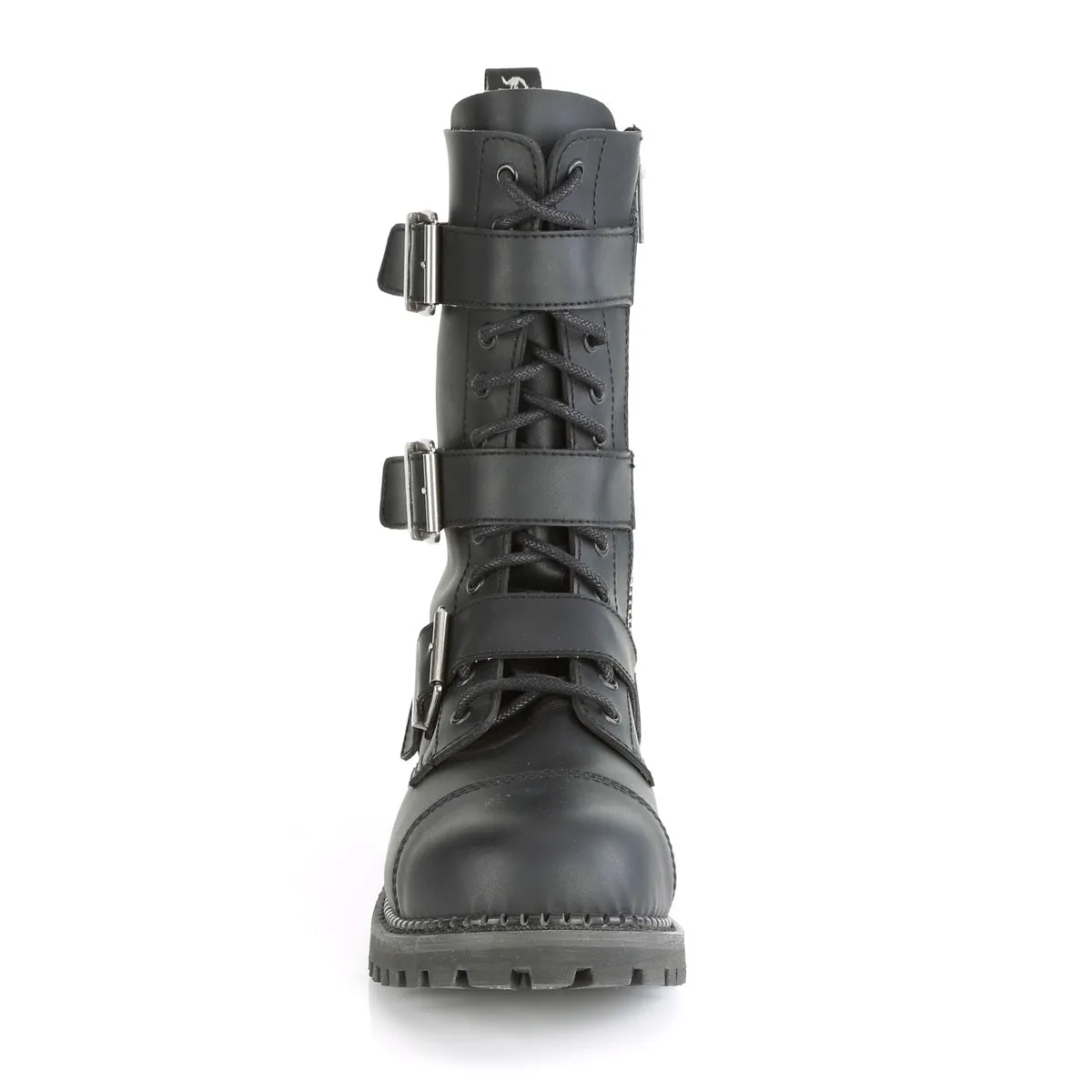 RIOT-12BK  Black Vegan Leather