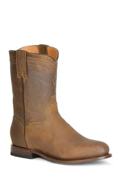 Roper Footwear Men's Burnished Tan Round Toe Roper Boots